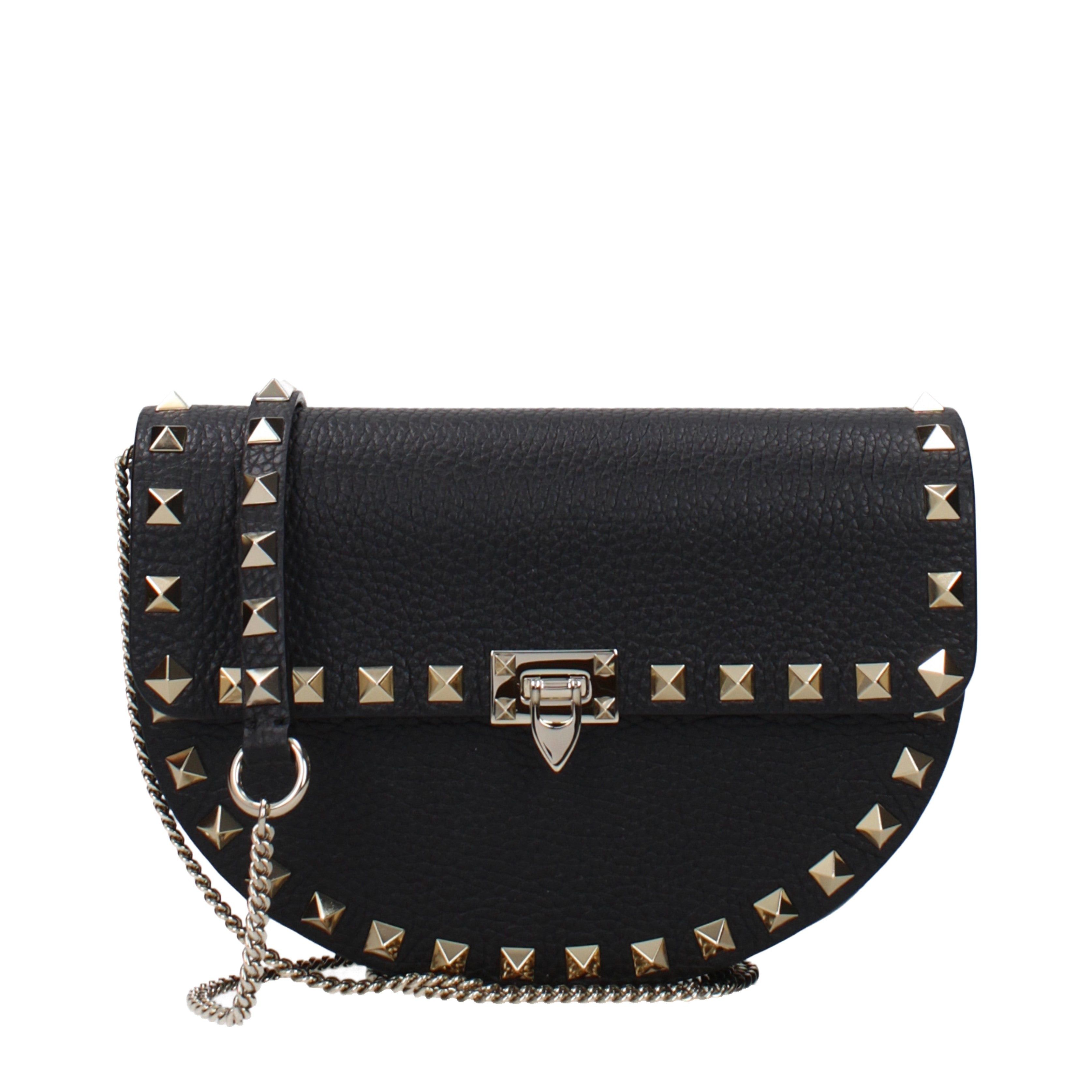 Valentino Garavani Crossbody Bag In Leather in Black, Women's
