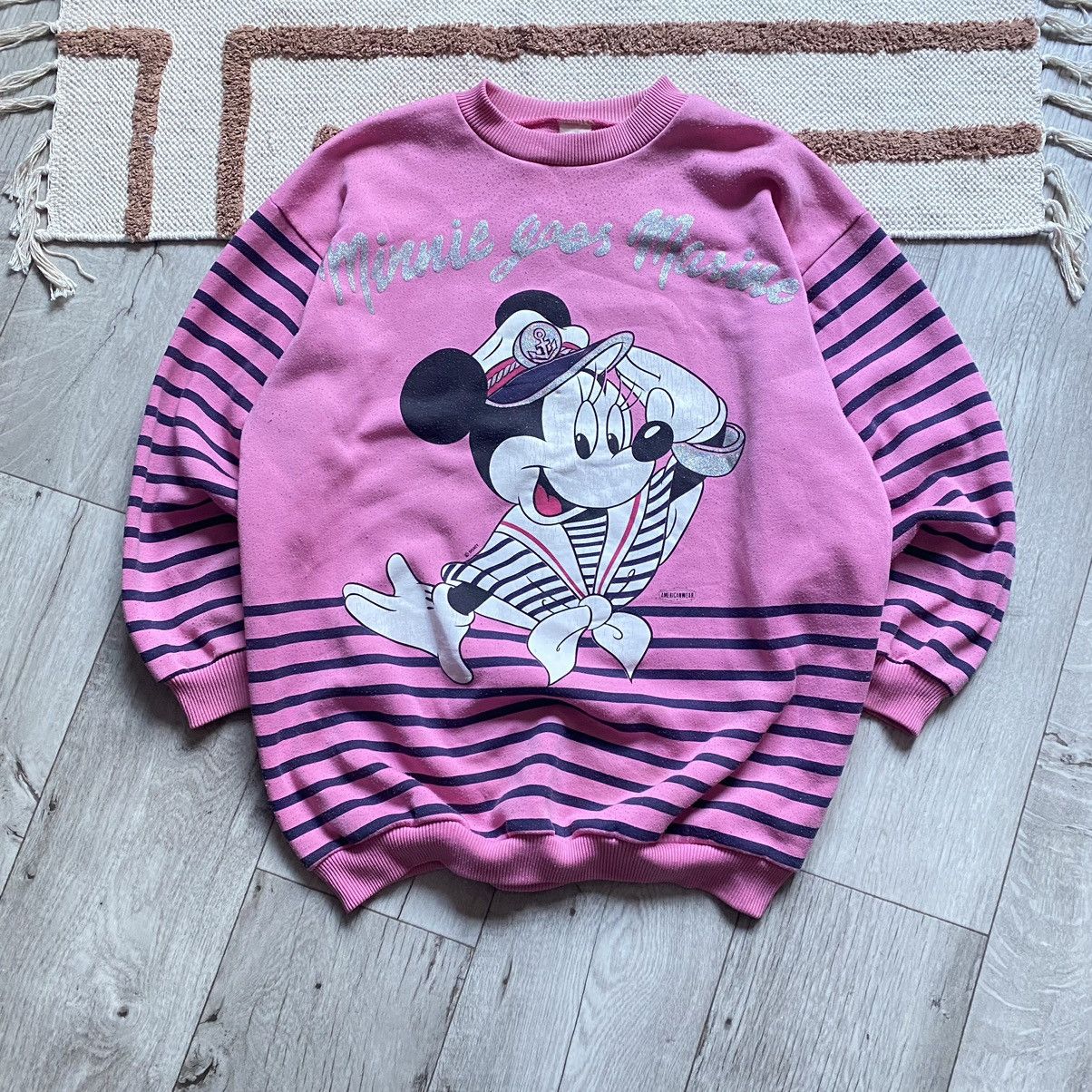 Disney VINTAGE DISNEY MICKEY MOUSE MARINE AMERICAN WEAR SWEATSHIRT Size US XL / EU 56 / 4 - 1 Thumbnail