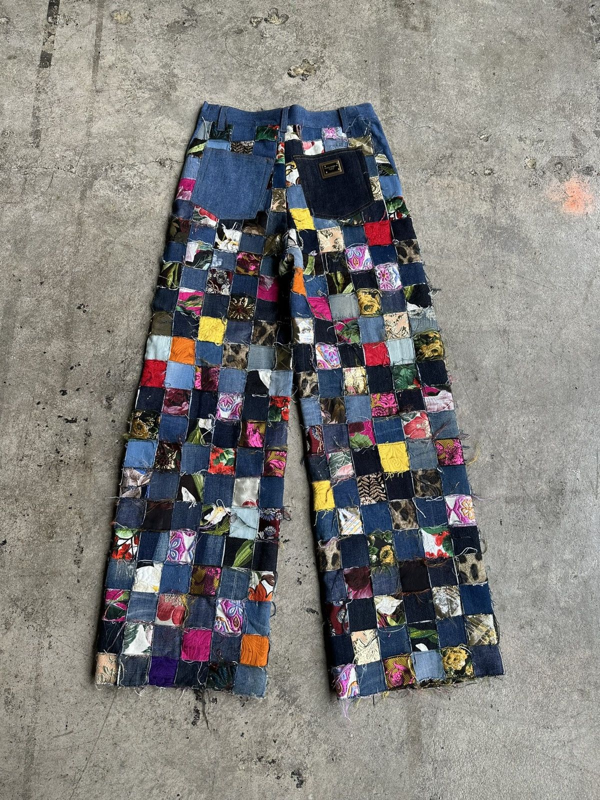 Dolce & Gabbana Patchwork rare exotic denim early 2000’s Size US 30 / EU 46 - 10 Thumbnail