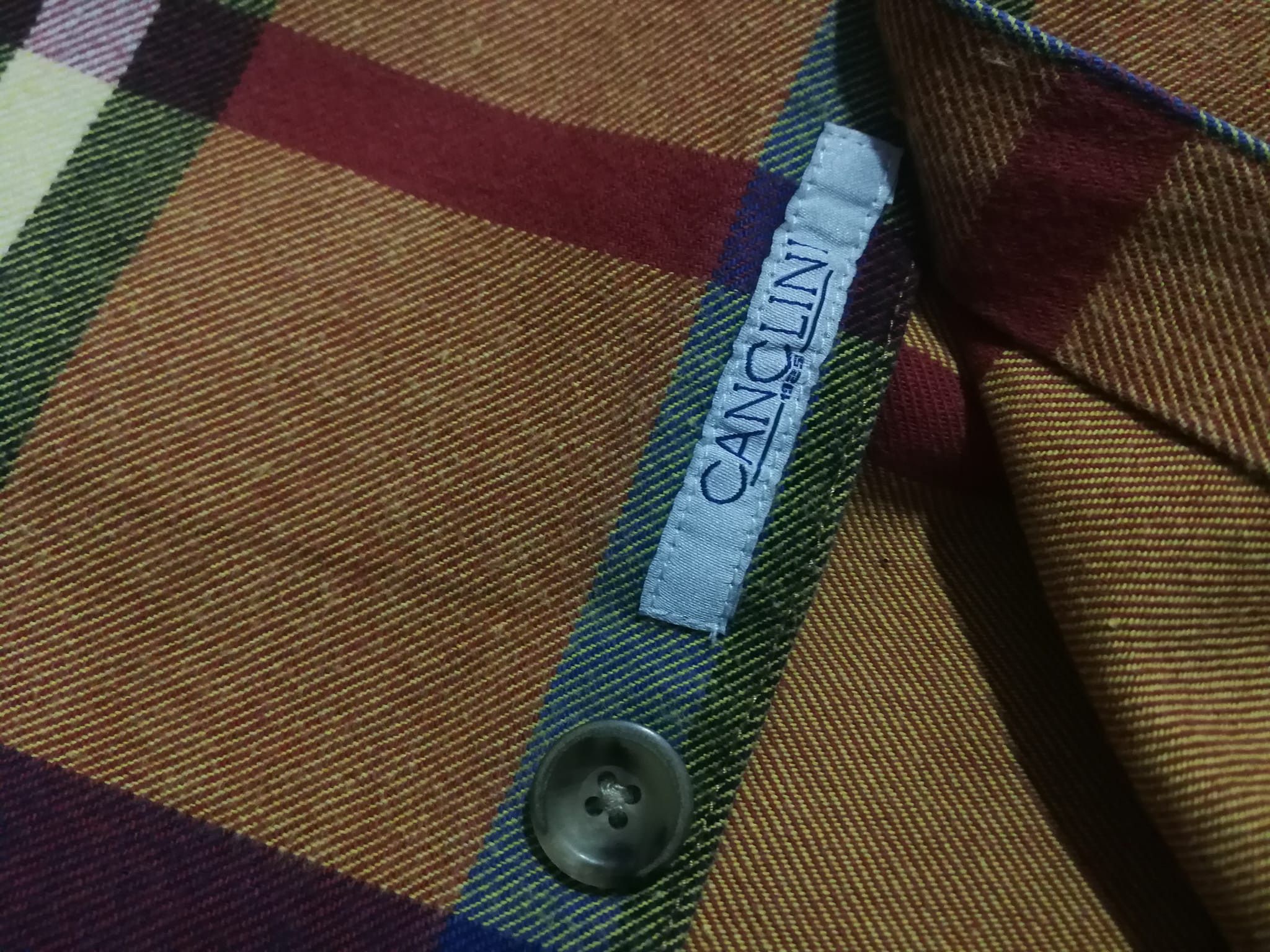 Designer Canclini X SERGE BLANCO Sur chemise rugby flannel L Size US M / EU 48-50 / 2 - 7 Thumbnail