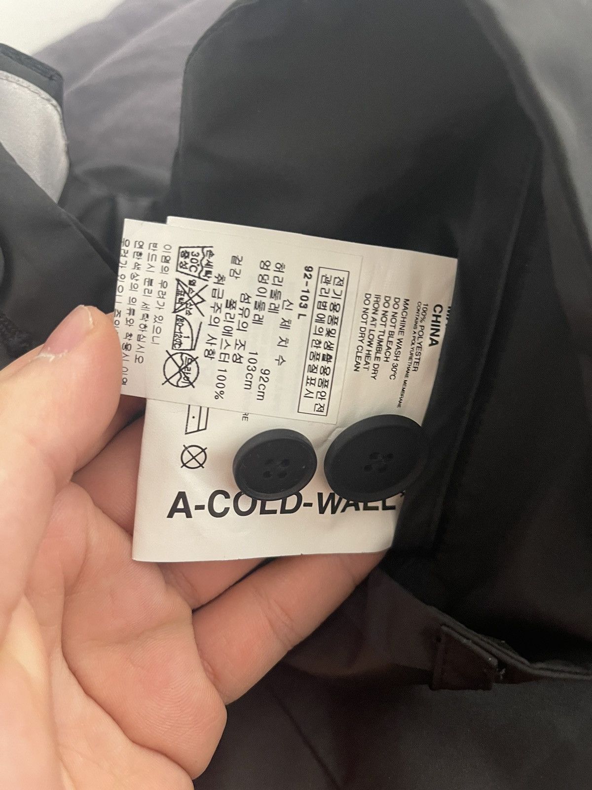 A-COLD-WALL* ACW Black Nylon Pants Size US 32 / EU 48 - 7 Thumbnail
