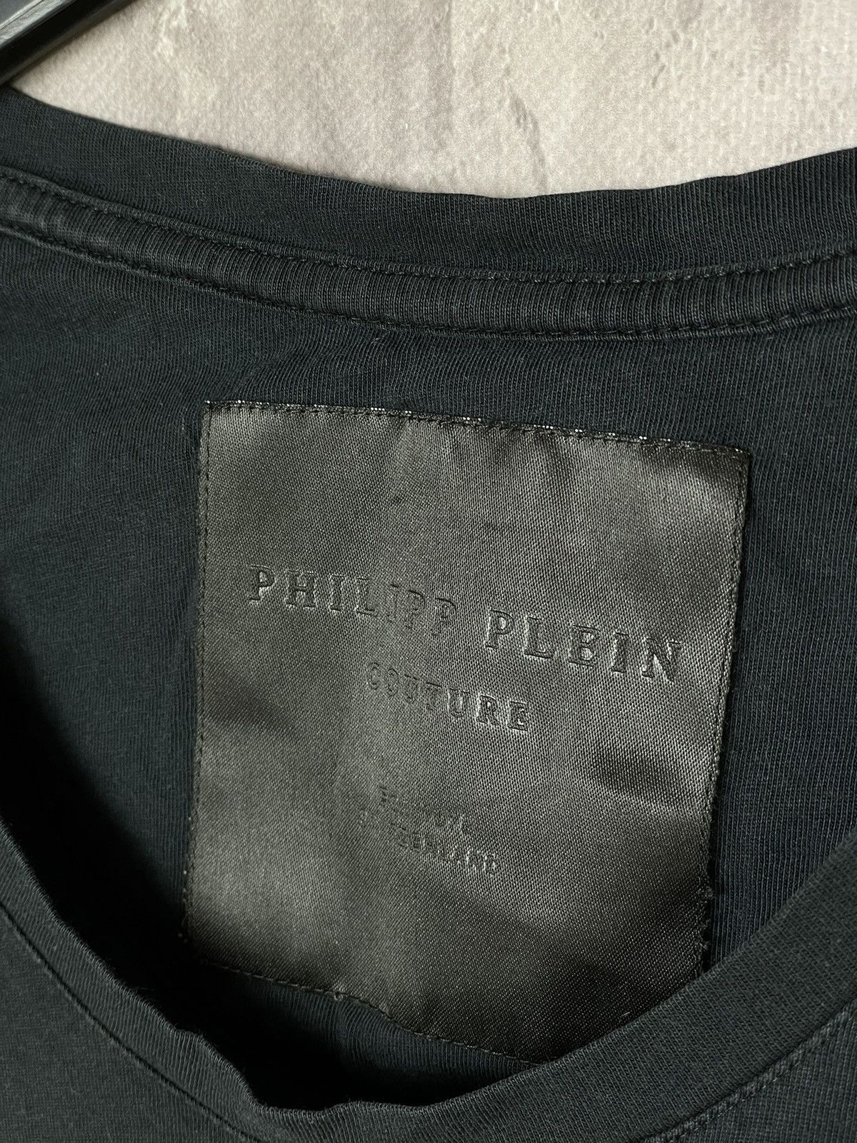 Philipp Plein Vintage Black Philipp Plein Tee Tank Top Crystals “oops” Size S / US 4 / IT 40 - 8 Thumbnail