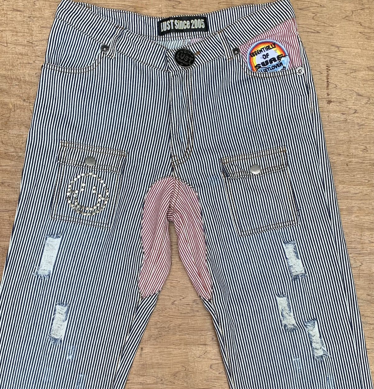 Japanese Brand Rare Lust Since 2005 Essentially Of Surf Hickory Bush Pants Size US 29 - 8 Thumbnail