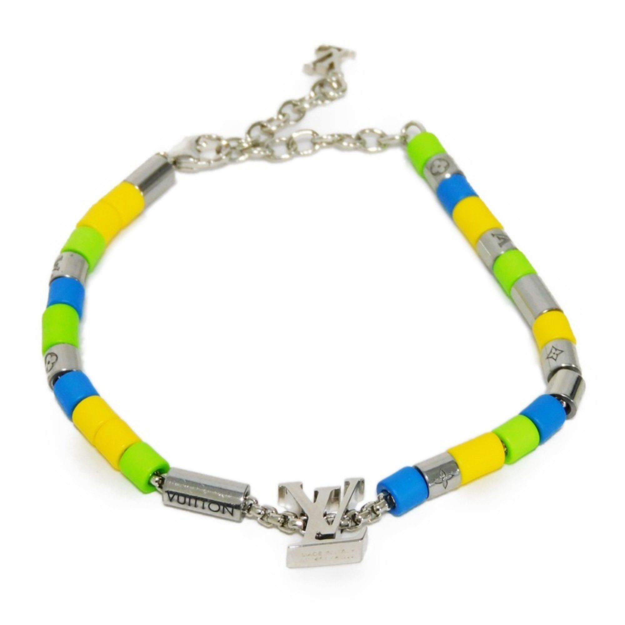 image of Louis Vuitton Bracelet Lv Sunrise Signature Beads Monogram Logo Resin Multicolor M00653 Men's Acces