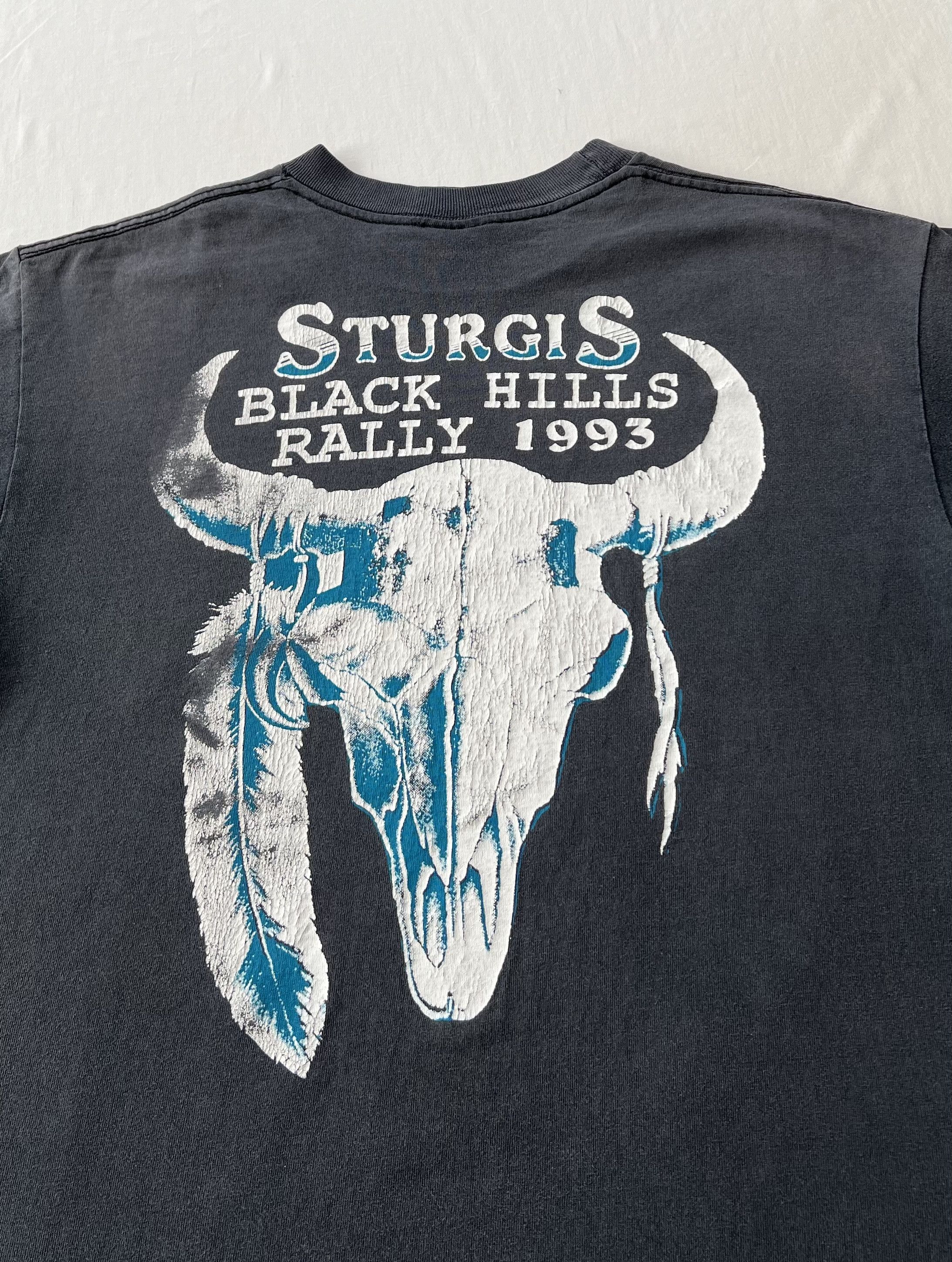 Harley Davidson Vintage 1993 Harley Davidson Eagle Dragon Sturgis T-shirt Size US M / EU 48-50 / 2 - 17 Thumbnail