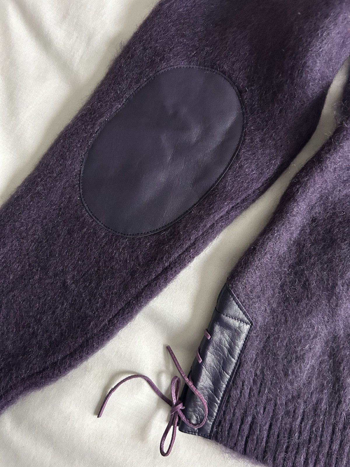 Needles Needles Mohair Cardigan Purple Wool Made in Japan Size US M / EU 48-50 / 2 - 9 Thumbnail