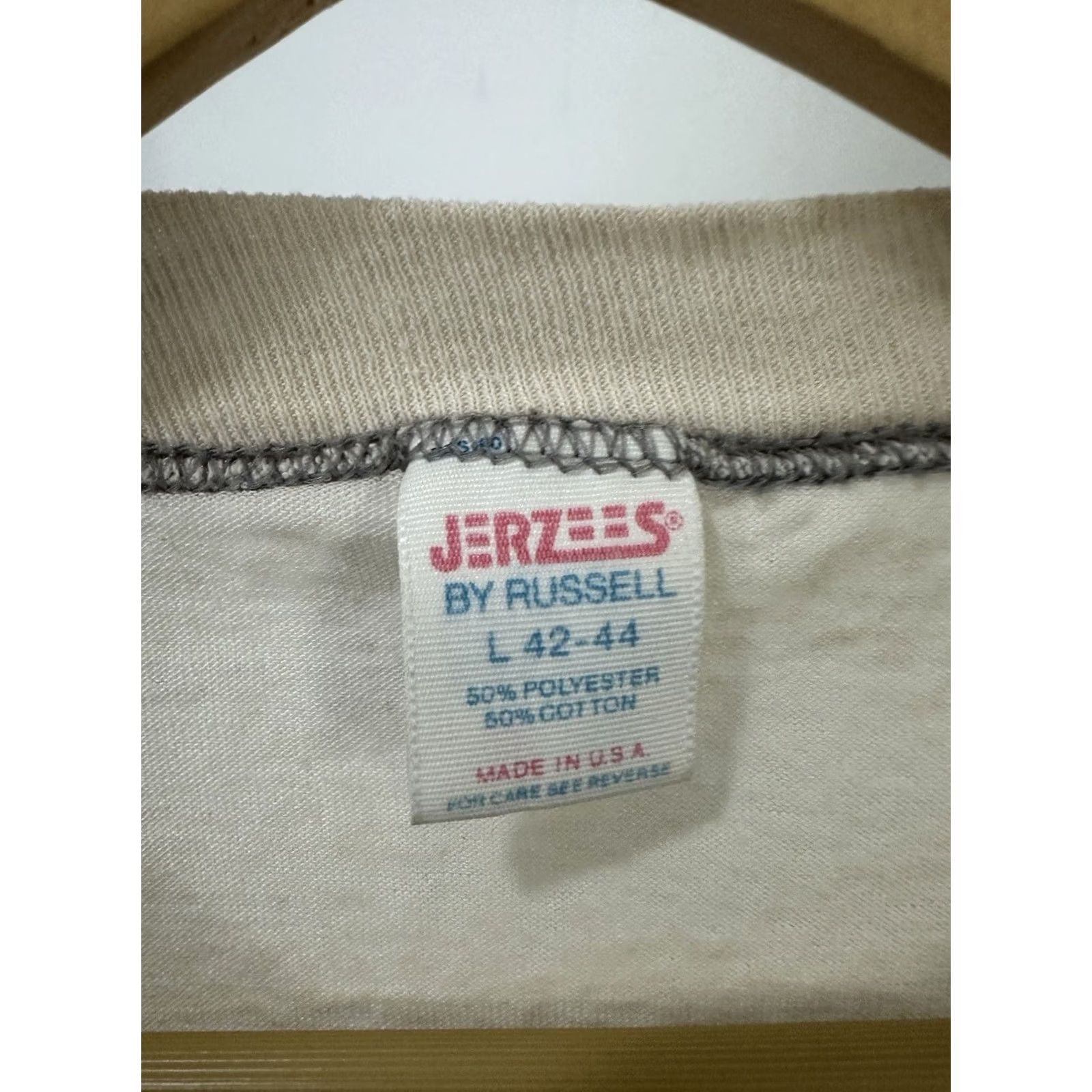 Jerzees VTG 80s Pre-Majors World Series Baseball Paper Thin Worn Burnout T-Shirt L Nike Shirt Mens Crewneck Crewneck? Size US L / EU 52-54 / 3 - 6 Thumbnail