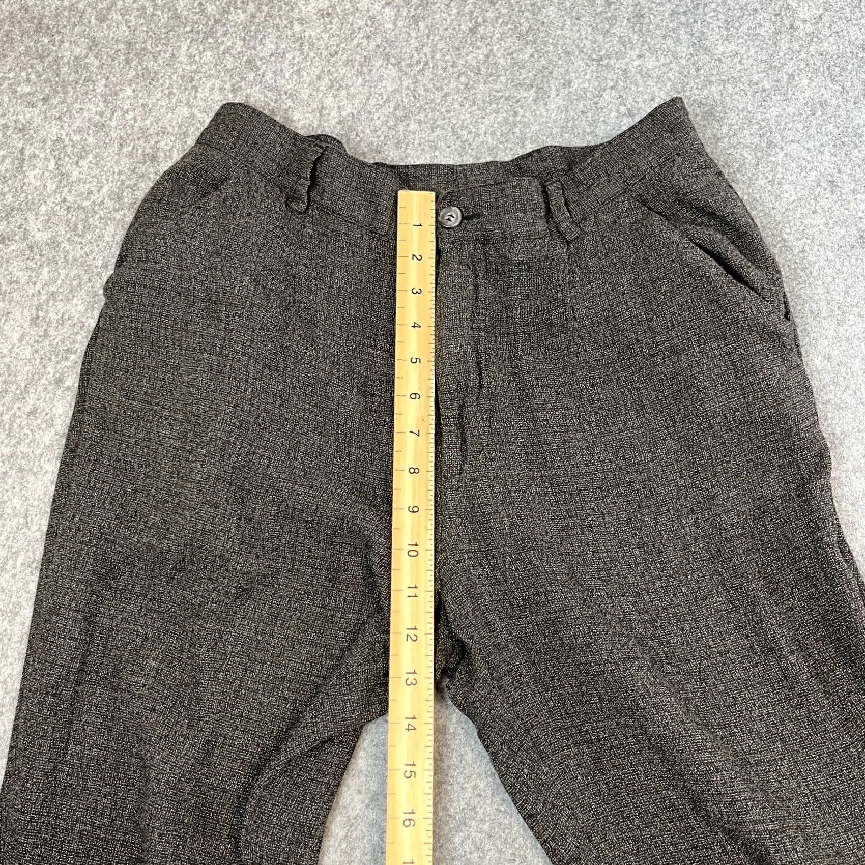 Dolce & Gabbana Dolce&Gabbana Trousers Chino Womens 28 28 UK10 High Rise 1970s Vintage Grey Cotton Viscoe Straight Front Tailored Regular Button Logo Pockets- N/A Size 32" / US 10 / IT 46 - 6 Thumbnail