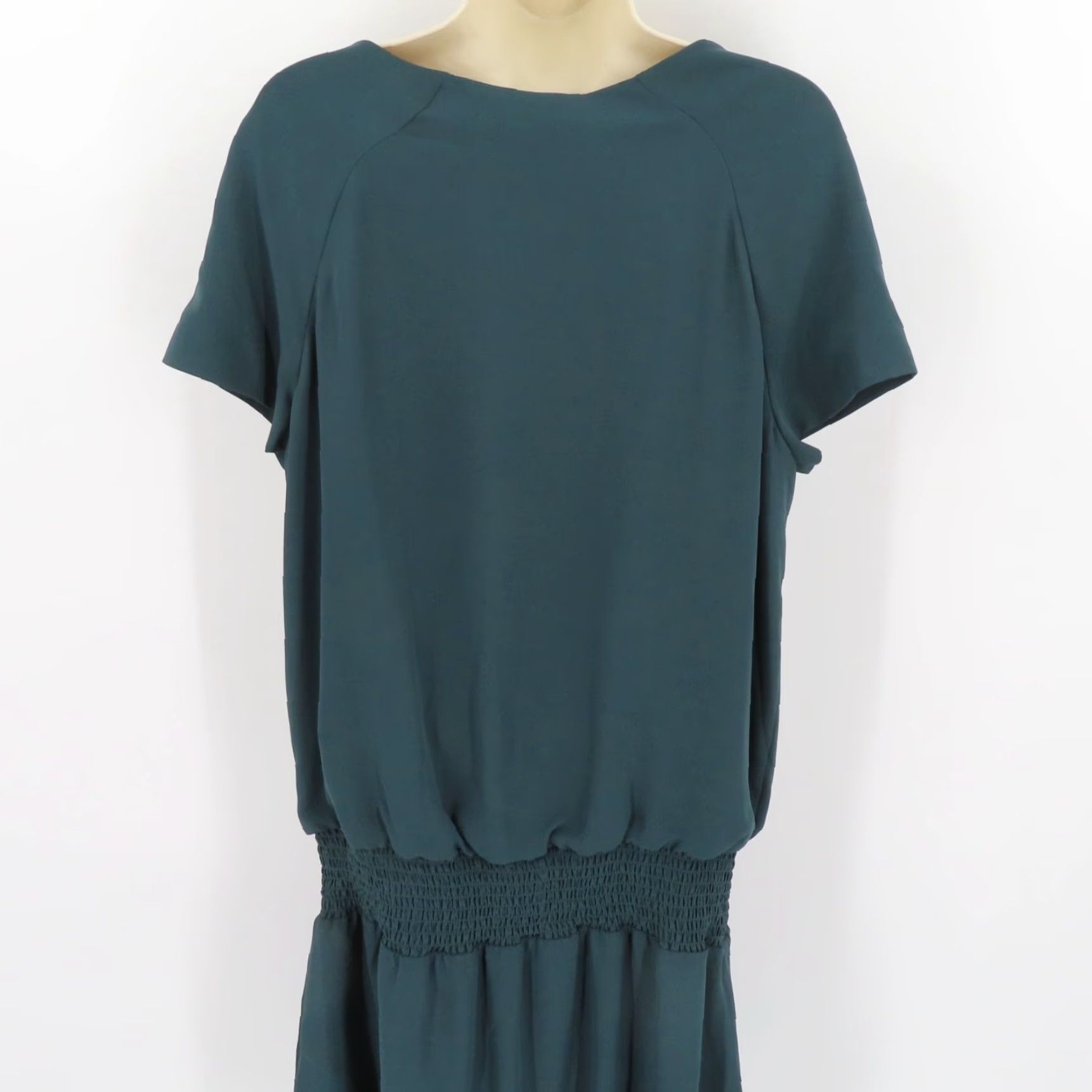 Banana Republic Banana Republic Womens Dress 8 Solid Green Drop Waist Sheath Sundress NEW NWT Size M / US 6-8 / IT 42-44 - 5 Thumbnail