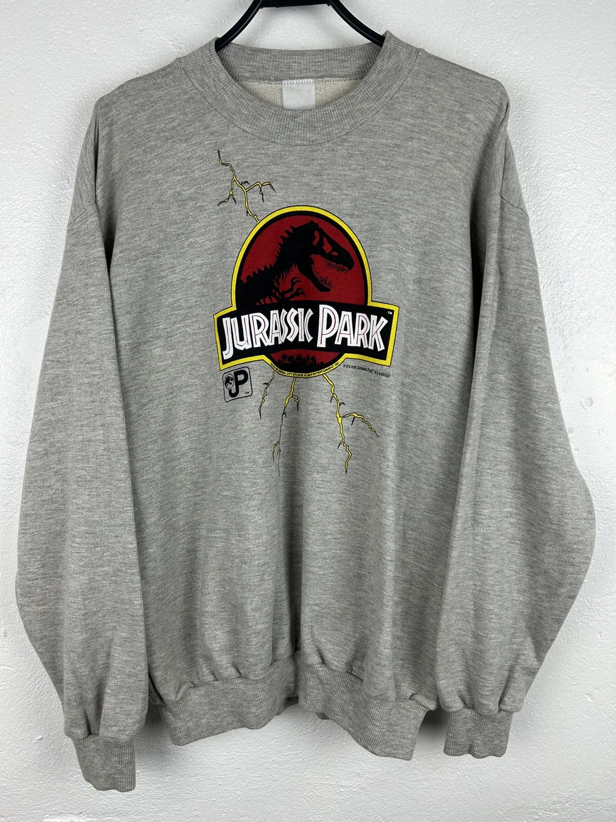 Vintage 90s Vintage Jurassic Park 1992 Lightning Strike Sweatshirt Size US M / EU 48-50 / 2 - 1 Thumbnail