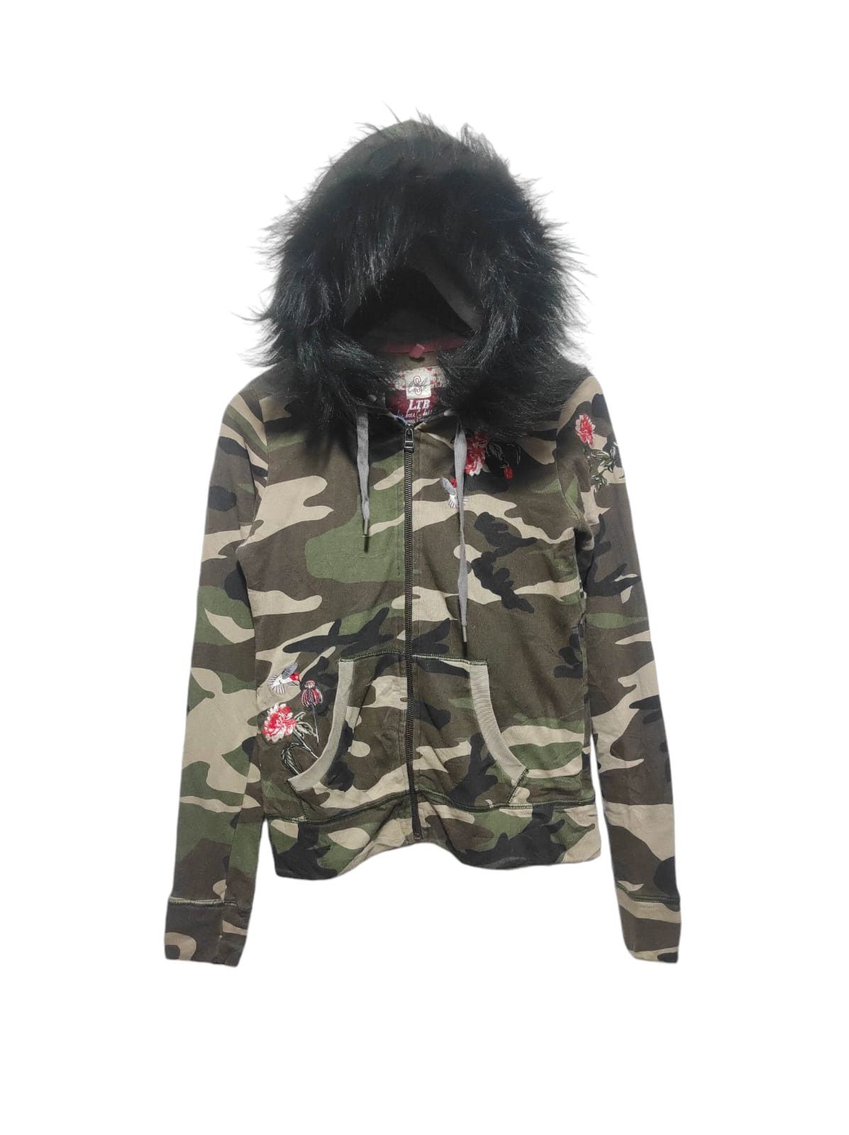 If Six Was Nine LTB Camo Embroidery Zip Fur Hoodie IfSixWasNine LGB style Size US S / EU 44-46 / 1 - 2 Thumbnail