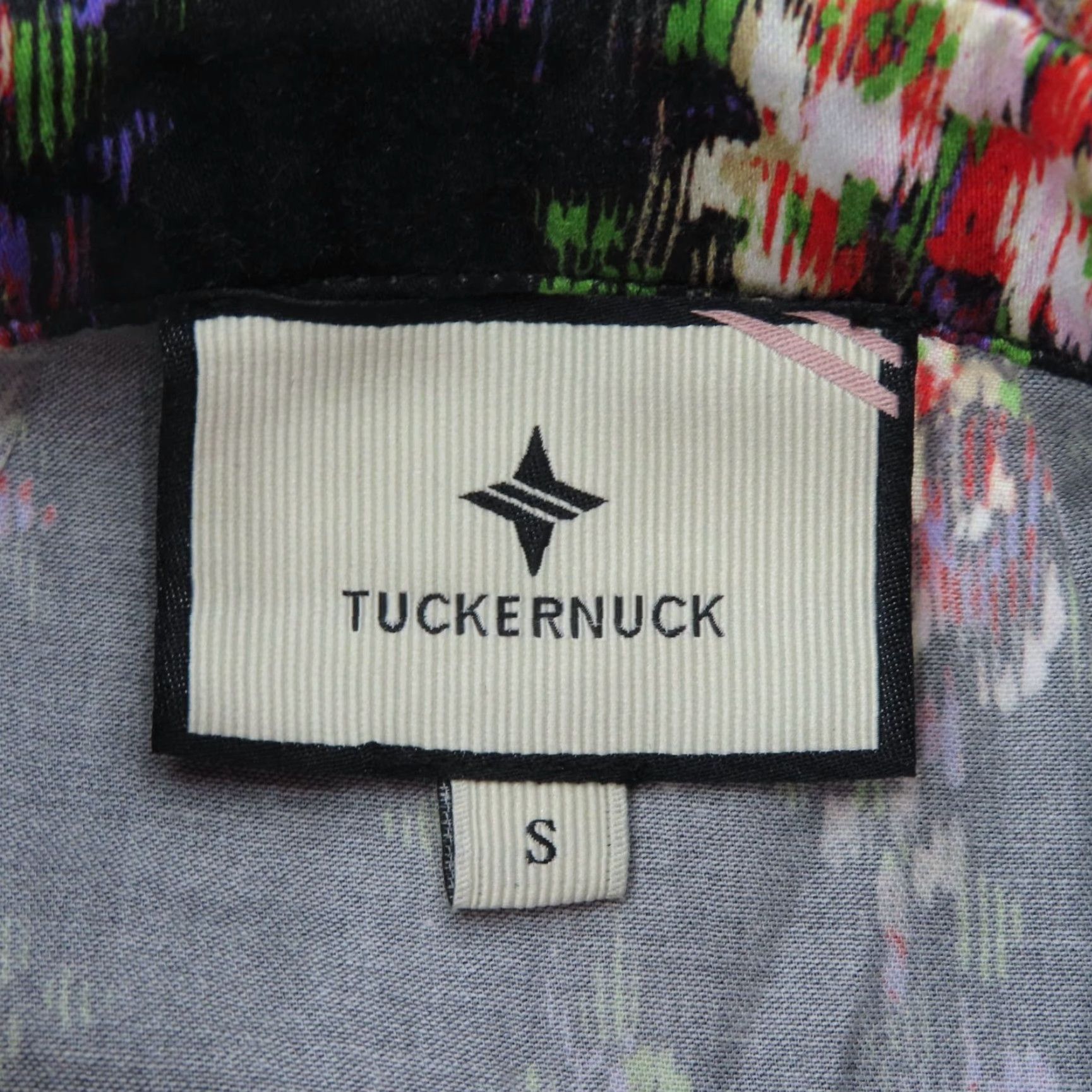 Vintage Tuckernuck Women S Tate Onyx Falling Flowers Bouquet Pleated Floral Shirt Dress Long Sleeve Size S / US 4 / IT 40 - 6 Thumbnail