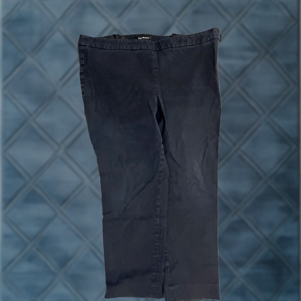 Talbots Talbots Pants Women 16P Black Chatham Ankle Pant Stretch Tapered Vintage Size 38" / US 16 / IT 52 - 1 Thumbnail