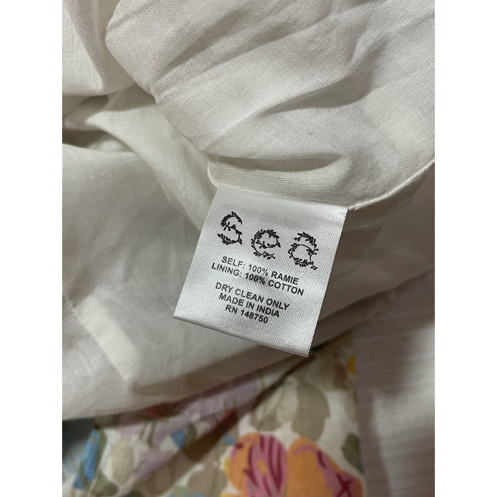 Sea New York NWT SEA New York Ines Floral Long Sleeve Smocked Dress Ivory Size L / US 10 / IT 46 - 10 Thumbnail