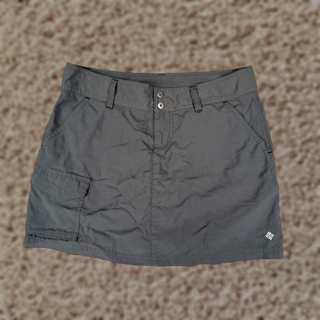 Vintage Columbia Womens Skort Gray Nylon Shell Omni-Shade Hiking Activewear Shorts 2 Size 26" / US 2 / IT 38 - 1 Thumbnail