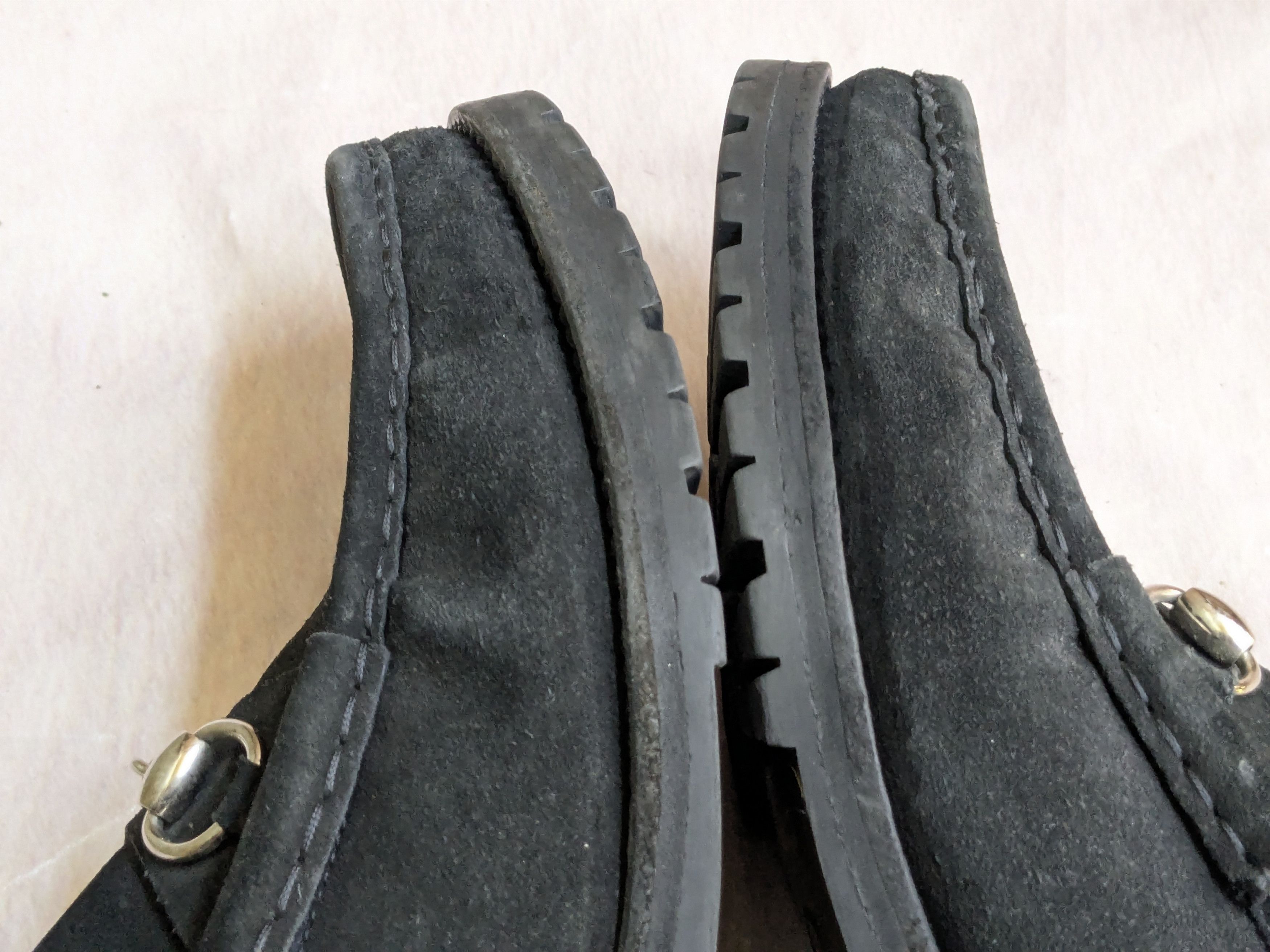 Gucci Gucci Horsebit Loafers Black Suede 11 Snaffle Bit Boat Size US 11 / EU 44 - 8 Thumbnail