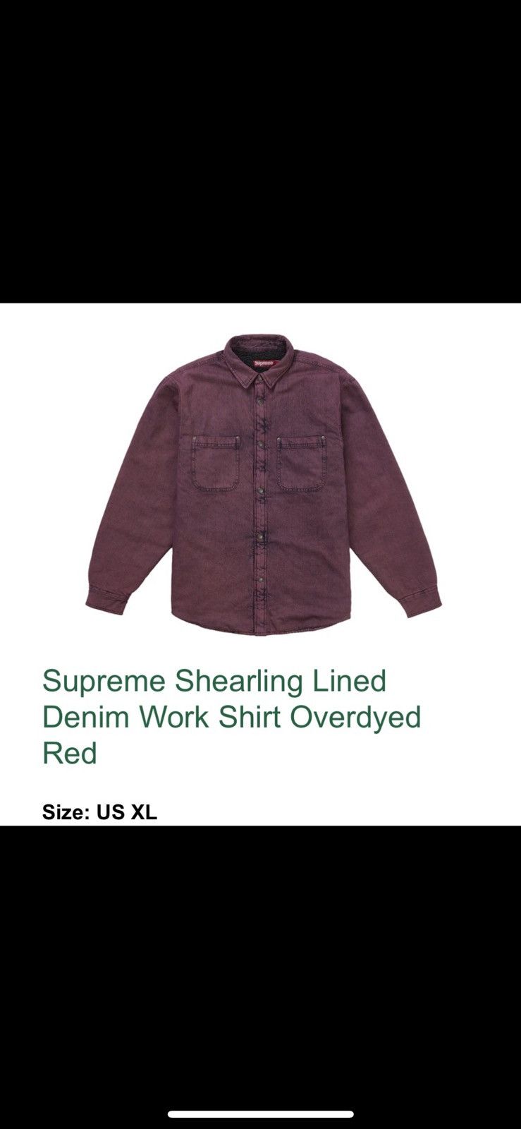 Supreme Supreme Sherpa lined flannel Size US XL / EU 56 / 4 - 1 Preview