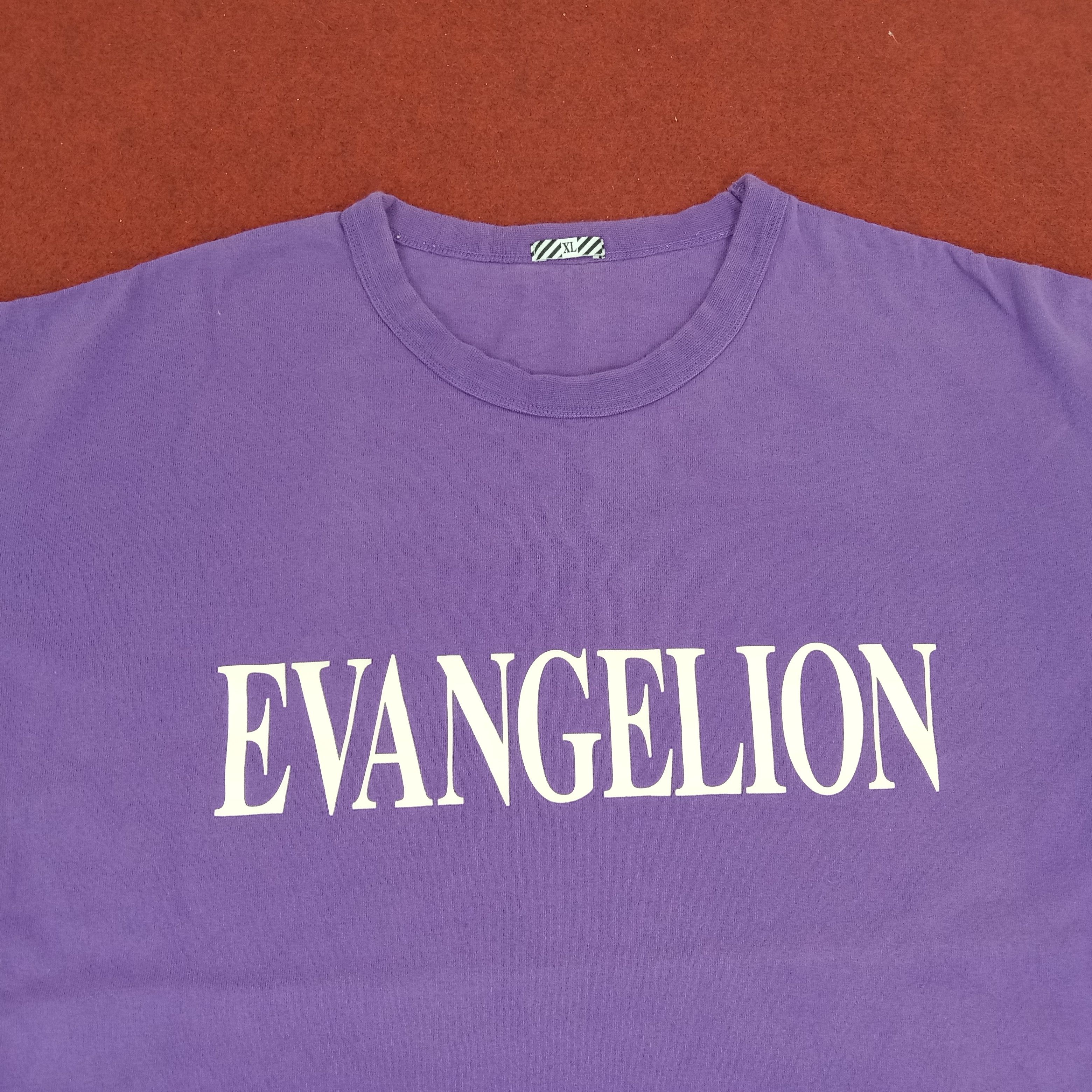 Anime × GU × Japanese Brand Evangelion Japanese Anime Cartoon Spell Out Design Tshirt Size US XXL / EU 58 / 5 - 2 Thumbnail
