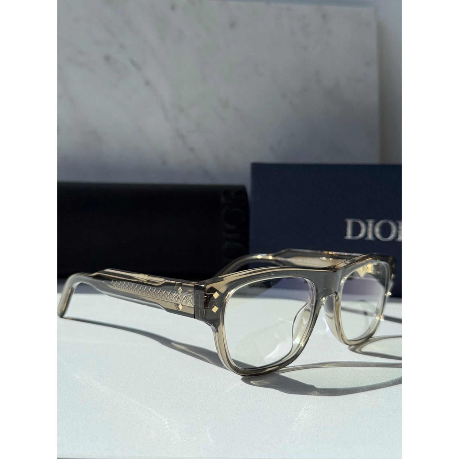 Dior NEW Dior CDDiamondO S10I Clip On Frames in Brown $720 Size ONE SIZE - 3 Thumbnail