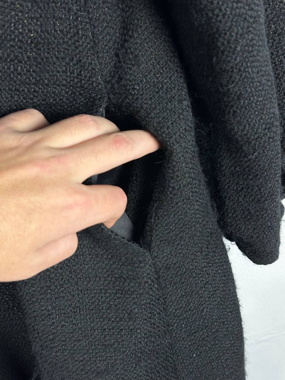 Theory Theory One Size Wool Blend Avant Garde Black Coat Size US M / EU 48-50 / 2 - 11 Thumbnail