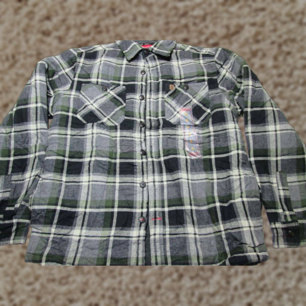 Vintage Coleman Jacket Mens S Gray Check Bomber Button Front Pockets Collared NWT Size US S / EU 44-46 / 1 - 1 Thumbnail