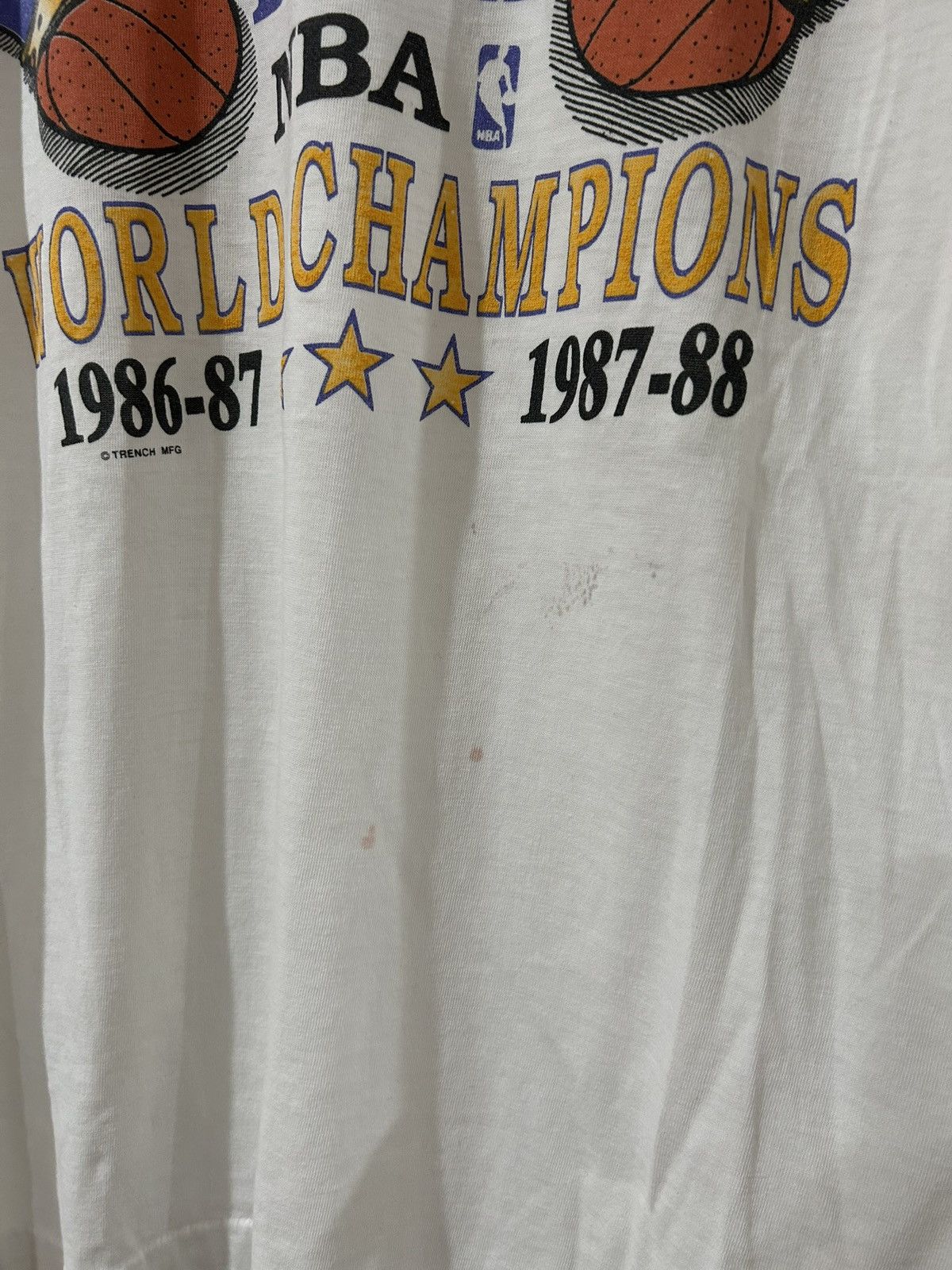 Other Vintage Lakers Back to Back Champions Tee Size L / US 10 / IT 46 - 3 Thumbnail