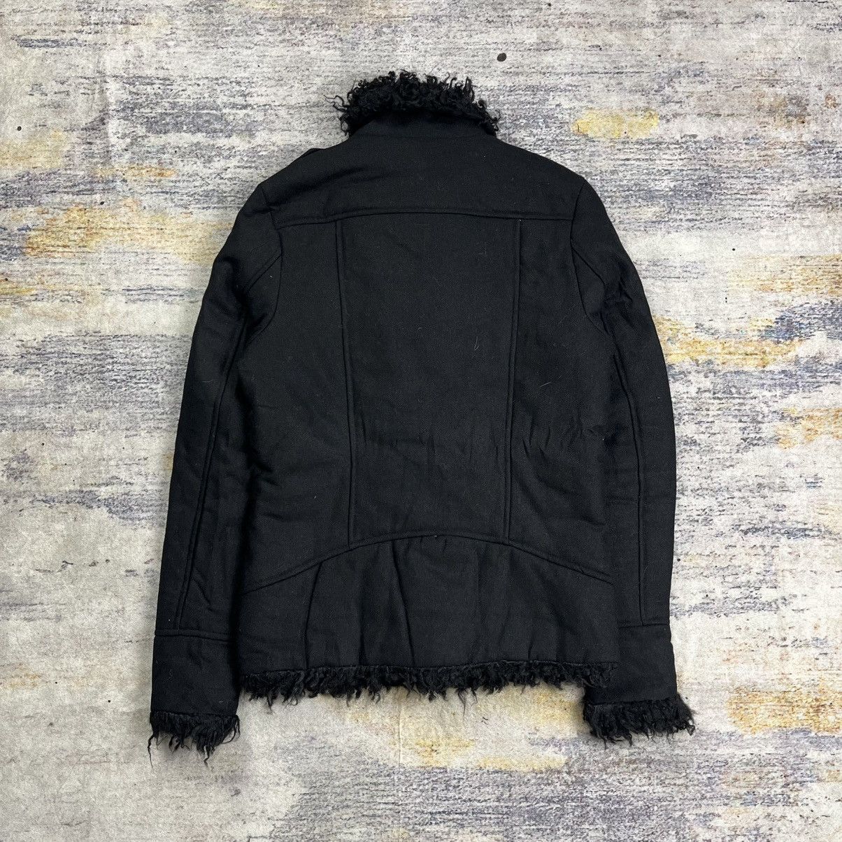 Tornado Mart Unplugged wool trim fur double riders jacket Size US M / EU 48-50 / 2 - 3 Thumbnail