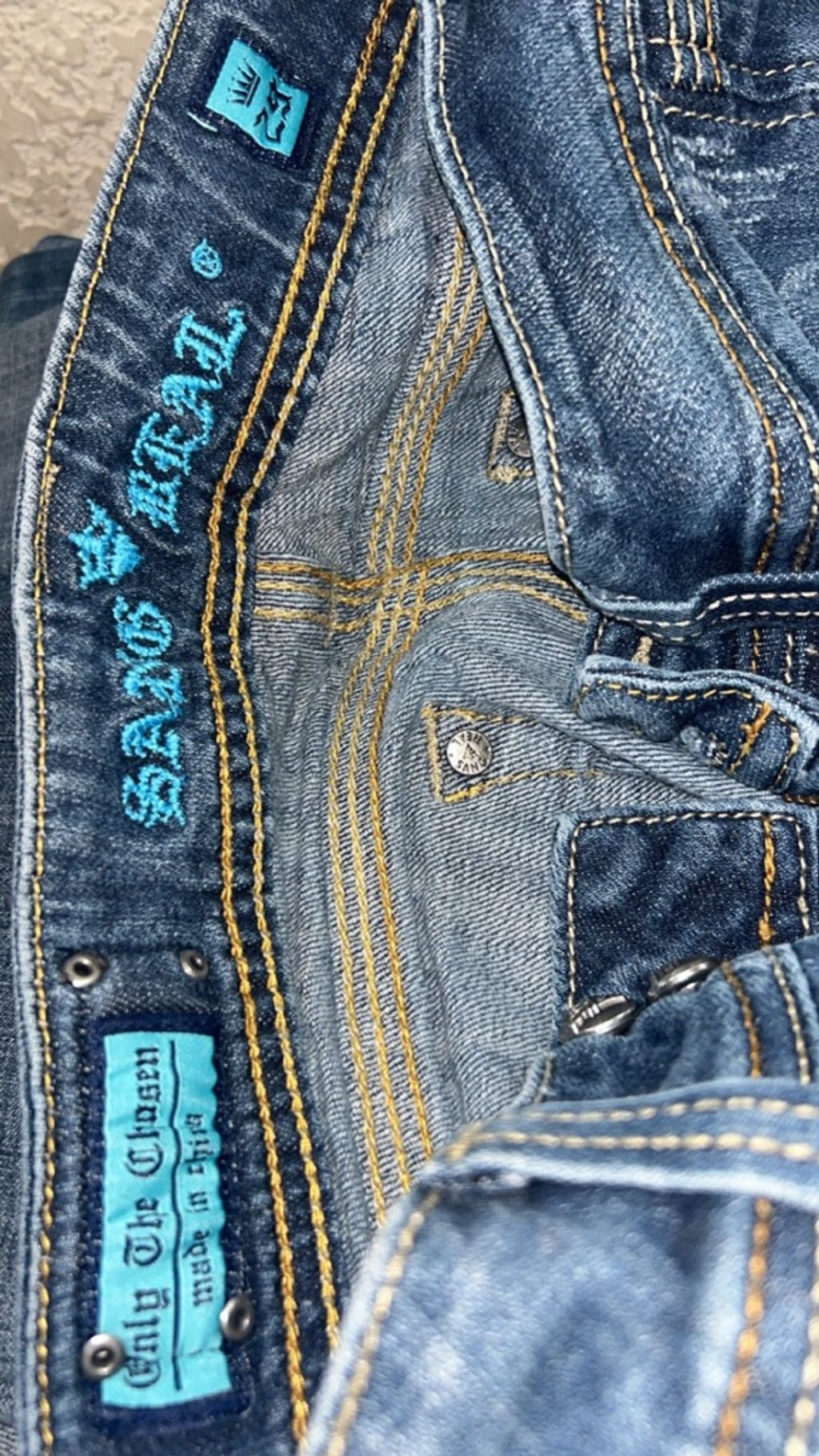 Other Women's Sang Real Blue Skinny Jeans Size 29 Size 29" - 9 Thumbnail