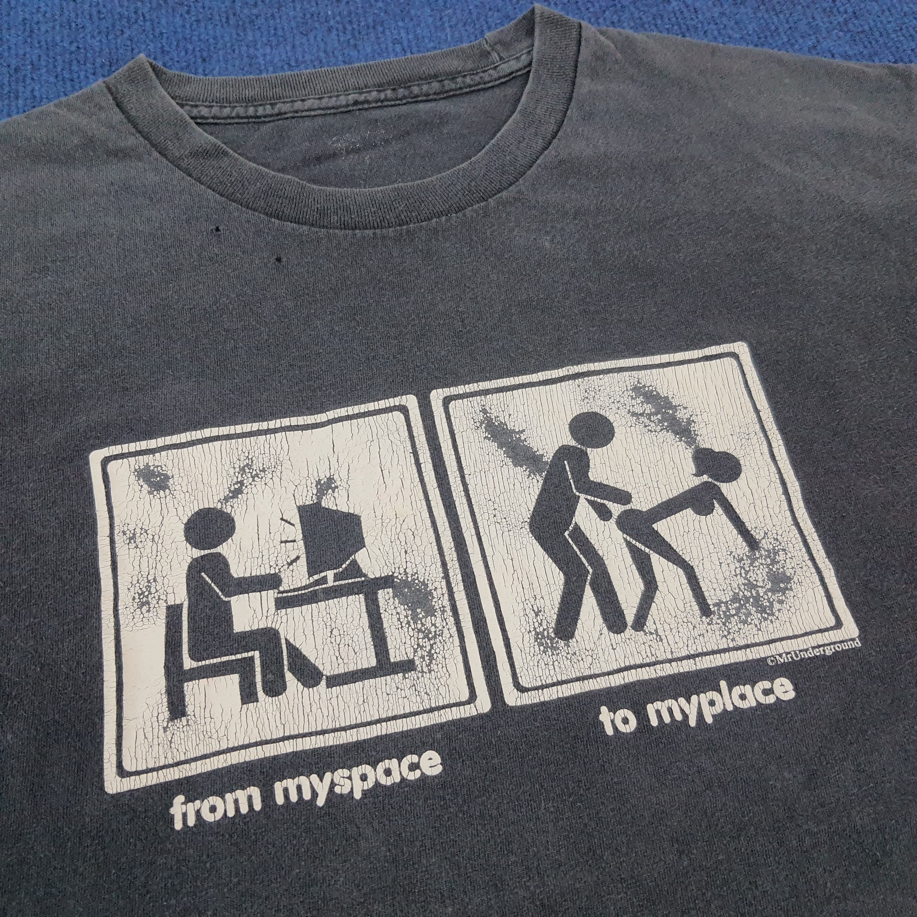 Vintage Mr.Underground from myspace to Myplace Sex Tshirt