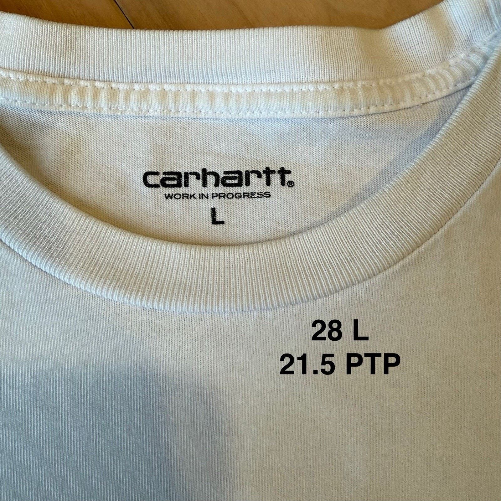 Carhartt Wip Carhartt WIP Chase Shirt Large White Minimalist New York Size US L / EU 52-54 / 3 - 6 Thumbnail
