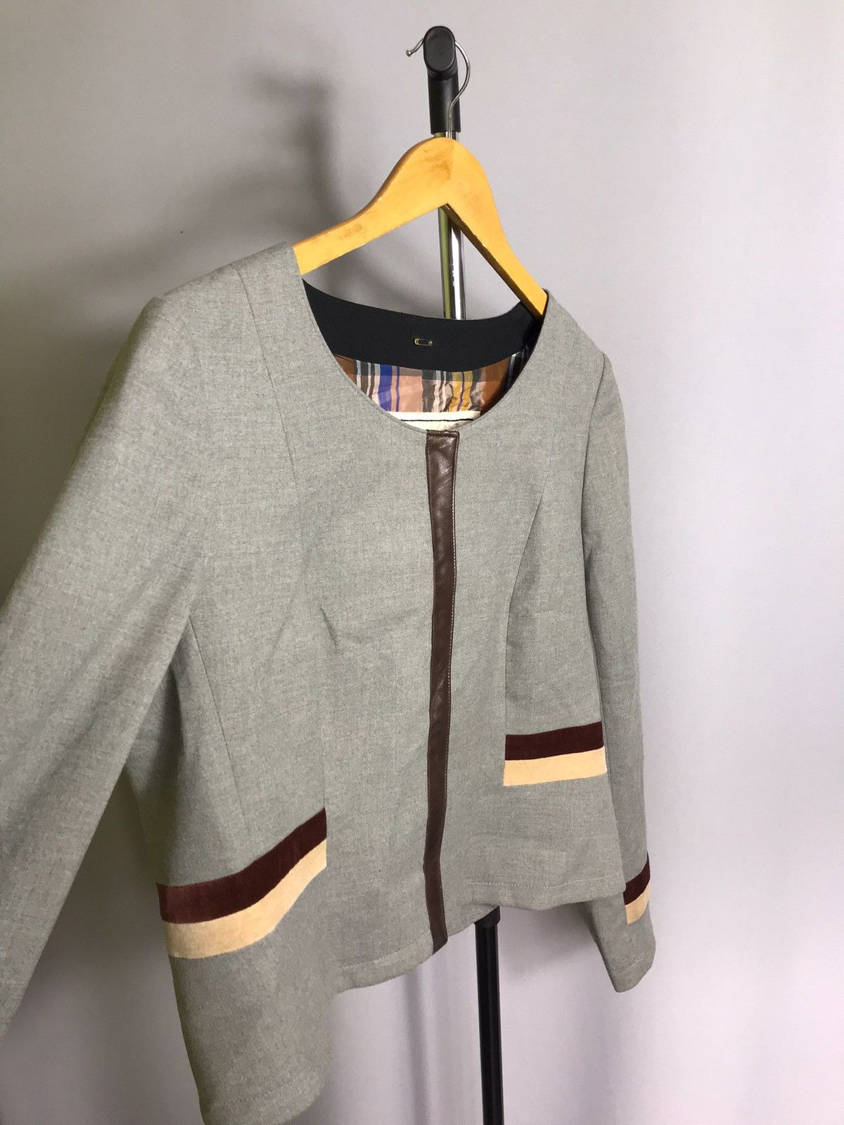 Other en soie zürich jacket woman gray vintage Sz 44 Size L / US 10 / IT 46 - 3 Thumbnail