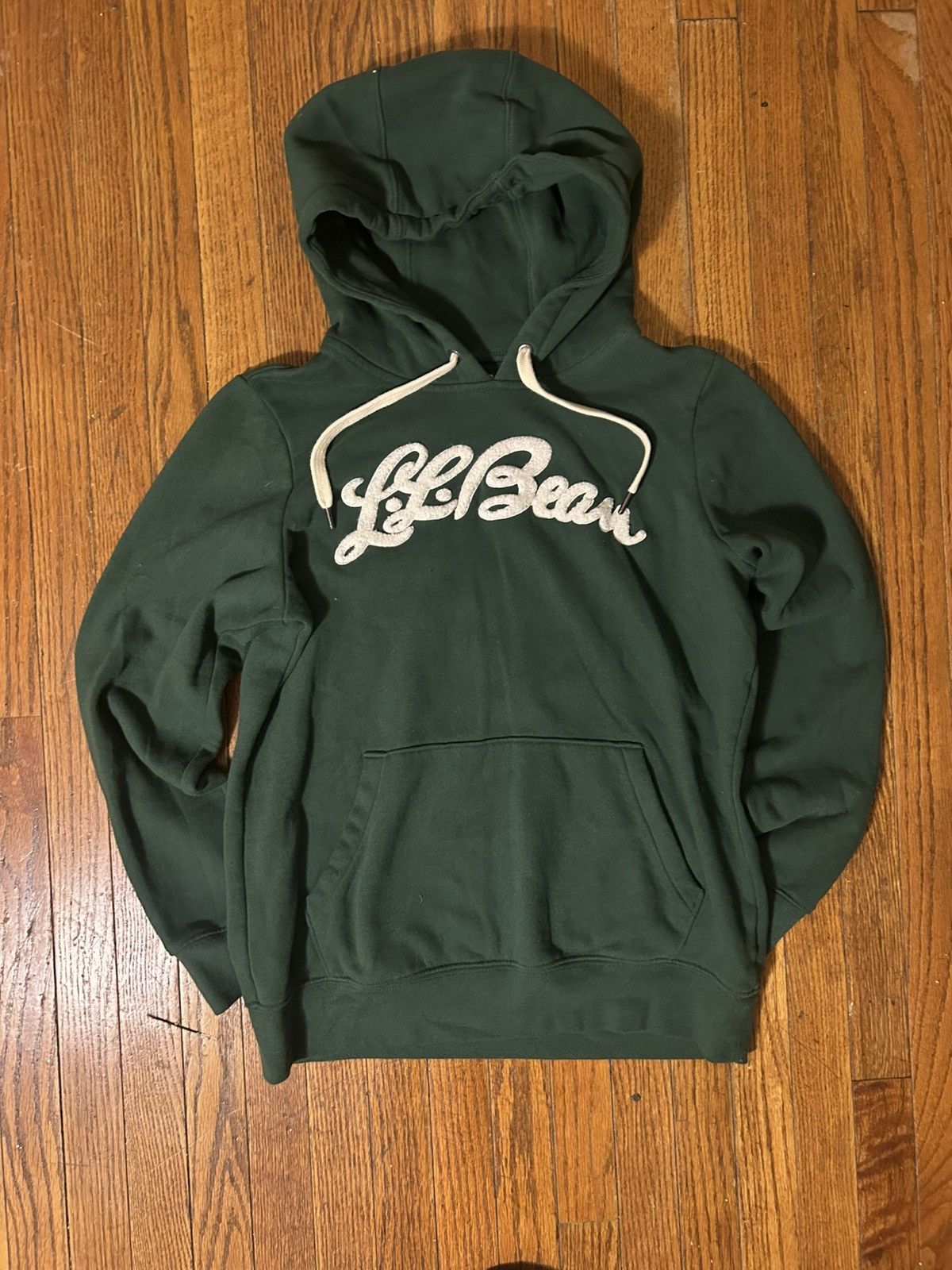 L.L. Bean L.L. Bean green pullover hoodie with classic white script Size US S / EU 44-46 / 1 - 1 Thumbnail