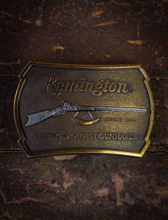 remington belt buckle