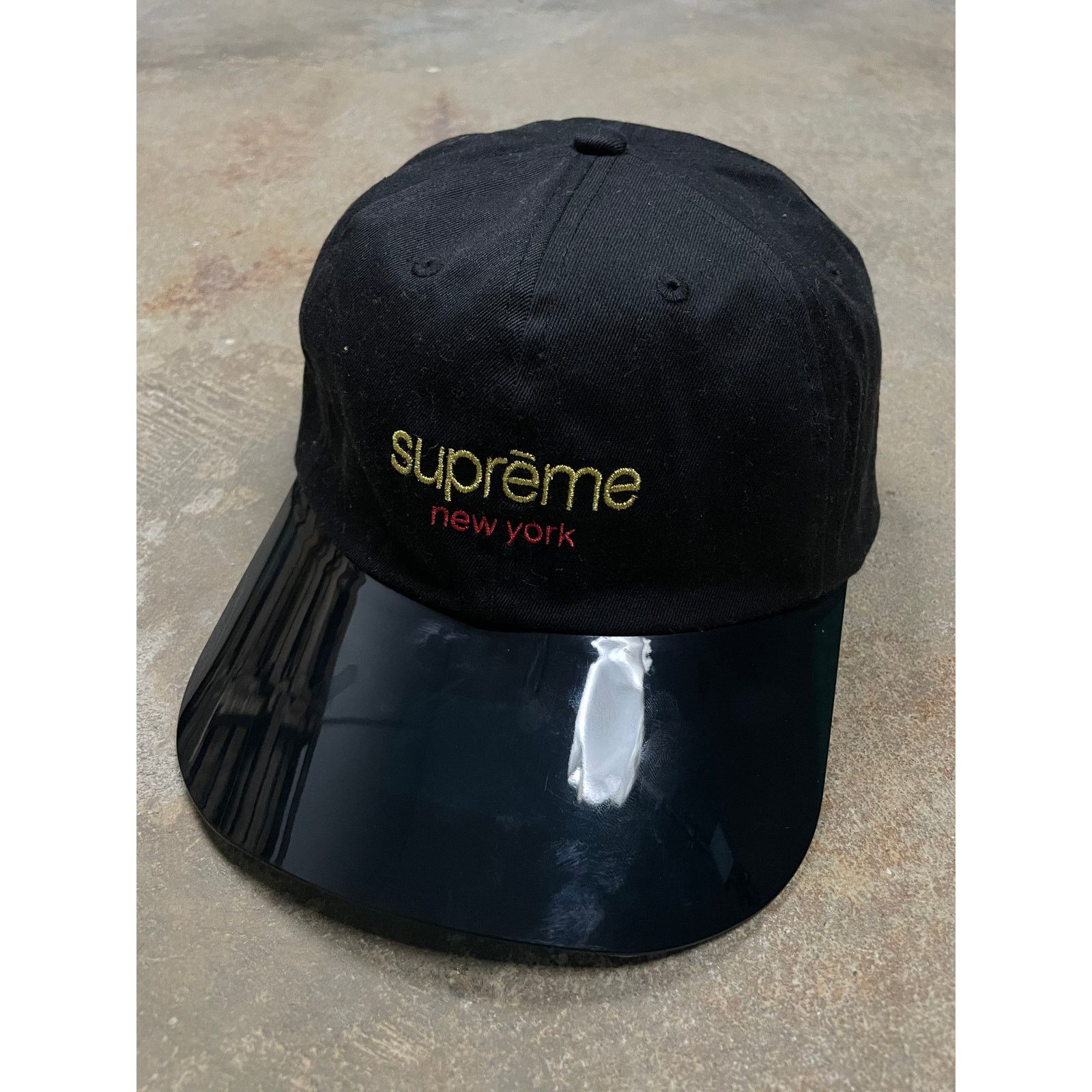 Supreme Supreme NY Cap Black Translucent OS Used Size ONE SIZE - 1 Thumbnail