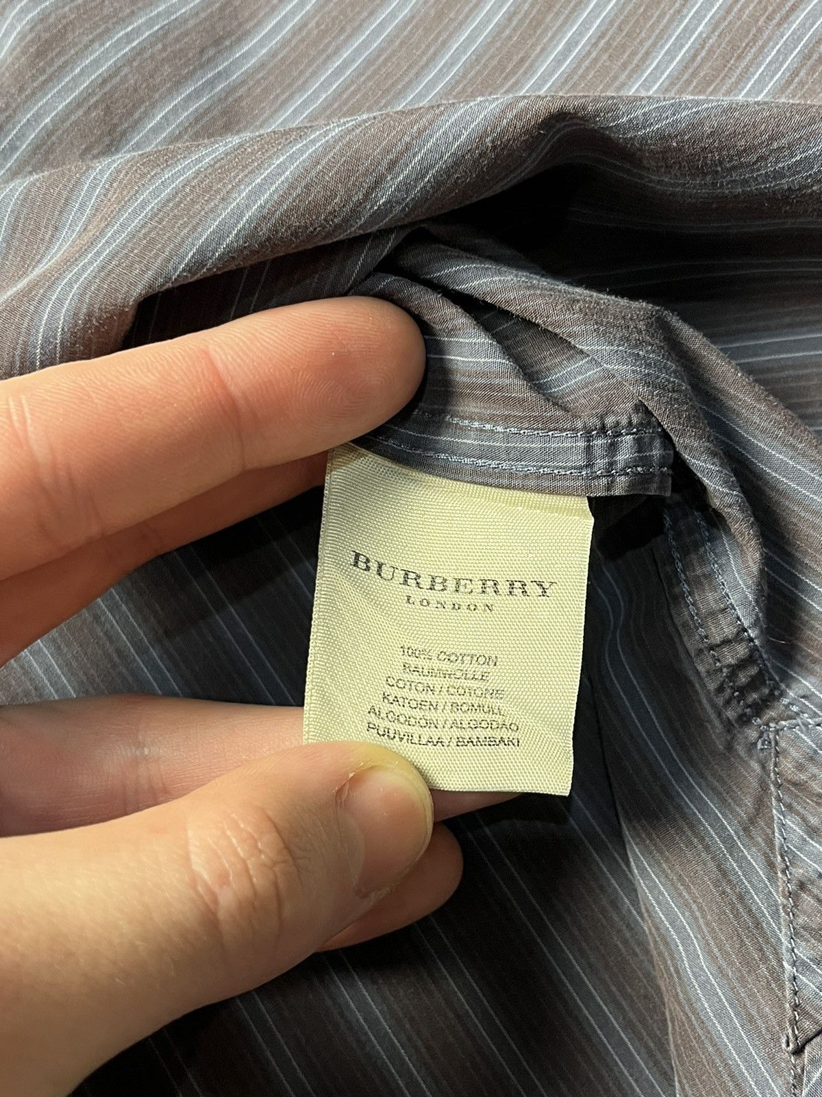 Burberry Burberry Nova Check Long Sleeve Shirt Luxury Size US M / EU 48-50 / 2 - 18 Thumbnail