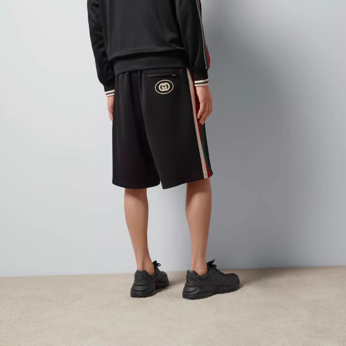 Gucci GUCCI GG Striped Black Classic Shorts S Size US 29 - 7 Thumbnail