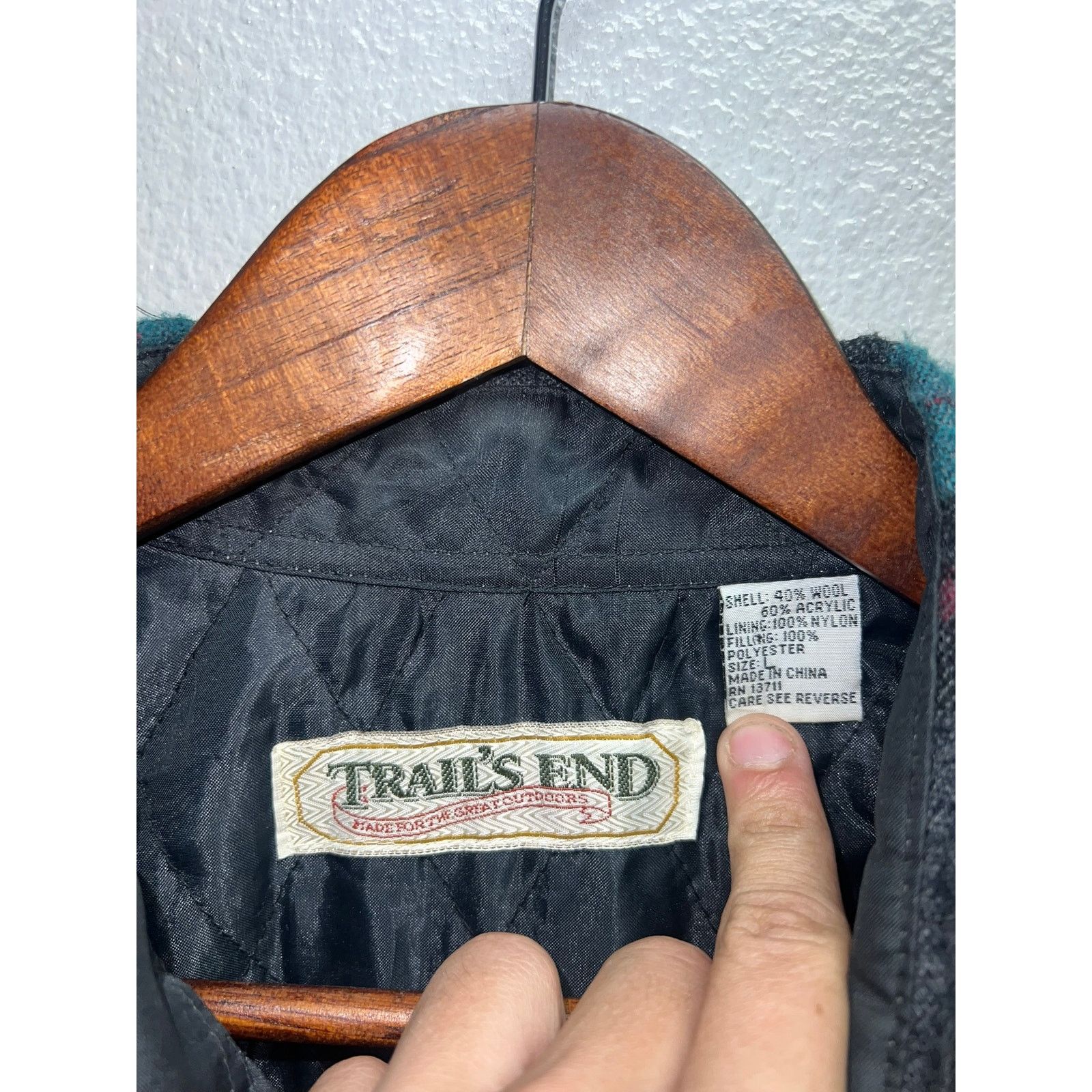 Vintage Vintage Trail's End Flannel Shirt Quilted Lined Plaid VTG L Size US L / EU 52-54 / 3 - 6 Thumbnail
