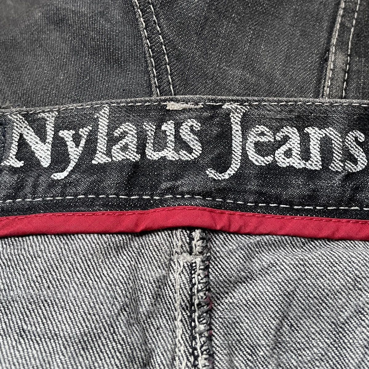 If Six Was Nine × Japanese Brand × Le Grande Bleu (L.G.B.) Vintage Japanese Brand Nylaus Double Waist Jeans 1990s Size US 31 - 10 Thumbnail