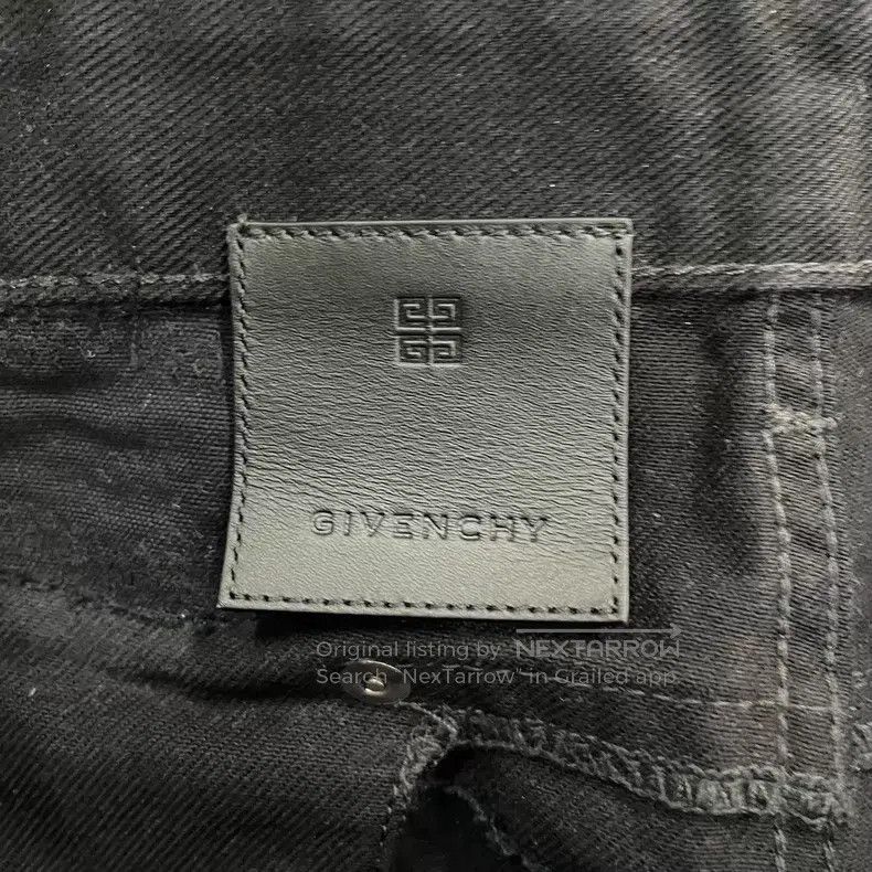 Givenchy Givenchy Black Ripped Denim Pants Size US 36 / EU 52 - 4 Thumbnail