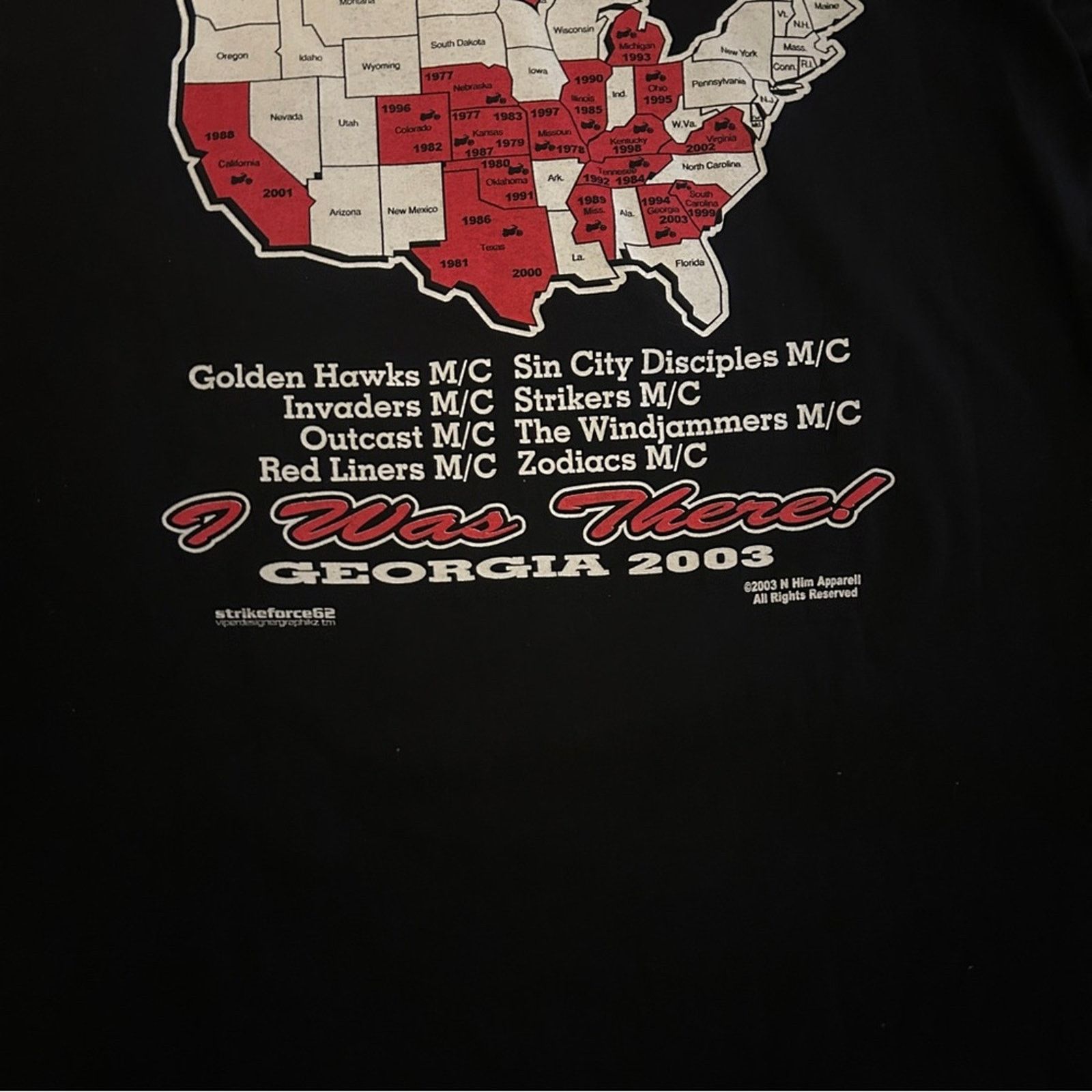 Vintage Y2K African-American Bikers Motorcycle Club Graphic T-Shirt Size M / US 6-8 / IT 42-44 - 10 Thumbnail