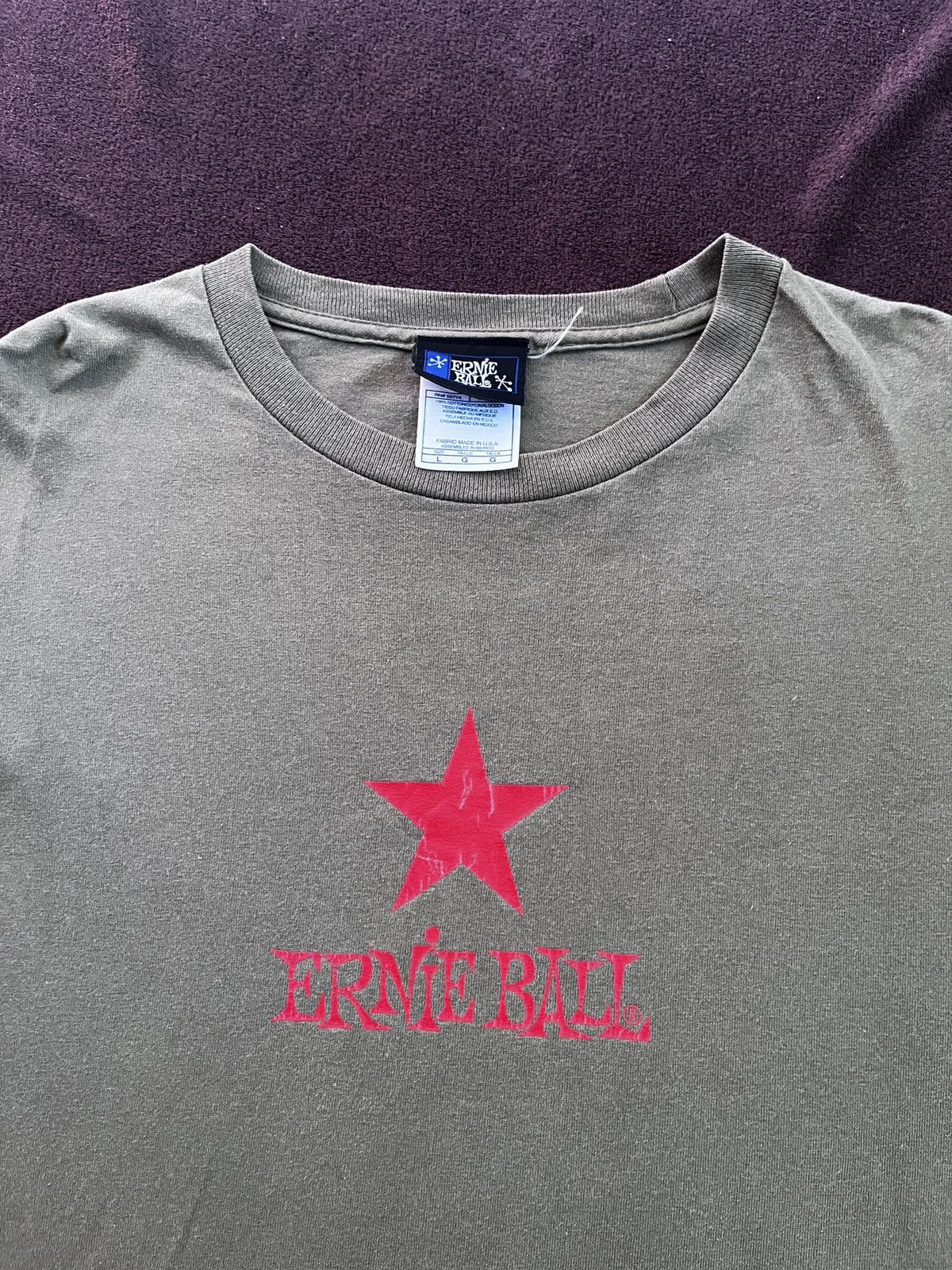 Band Tees ERNIE BALL STAR RARE Size US L / EU 52-54 / 3 - 2 Thumbnail
