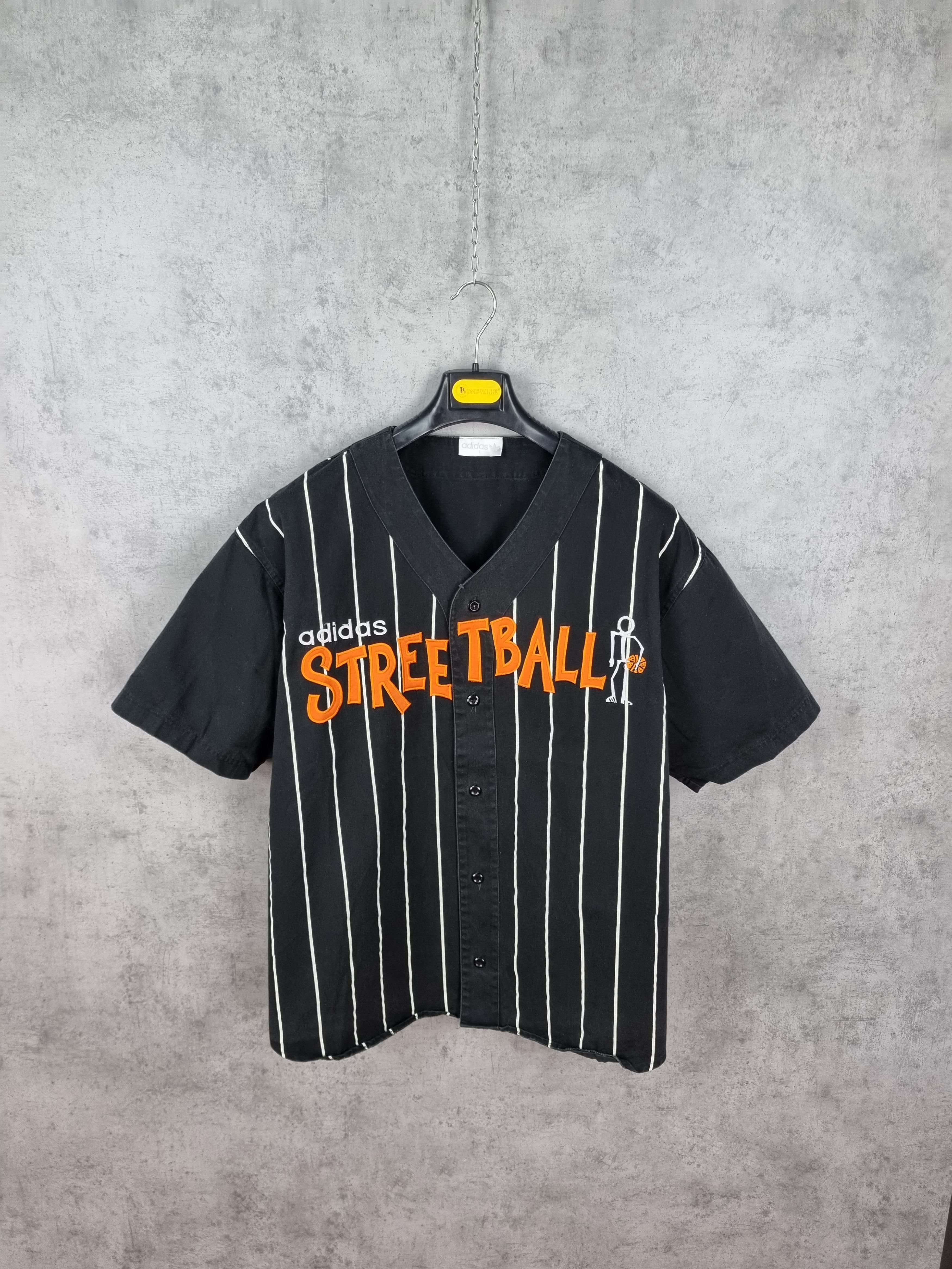 Adidas × Vintage Adidas Streetball Spellout Big Logo Basketball Jersey Size US L / EU 52-54 / 3 - 6 Thumbnail