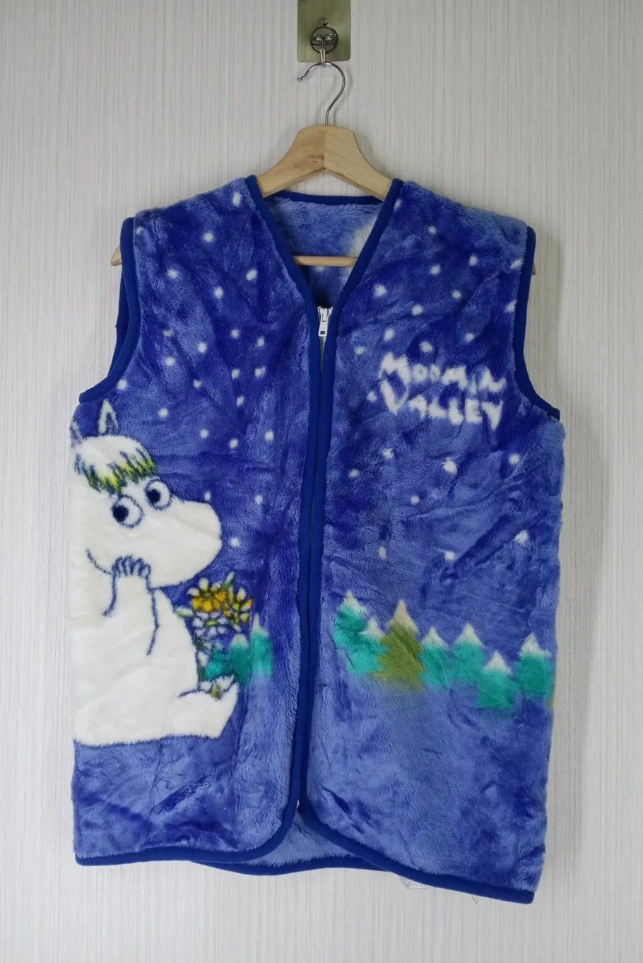 Other Rare Moomin Characters Fleece Sweater Vest Size M / US 6-8 / IT 42-44 - 1 Thumbnail