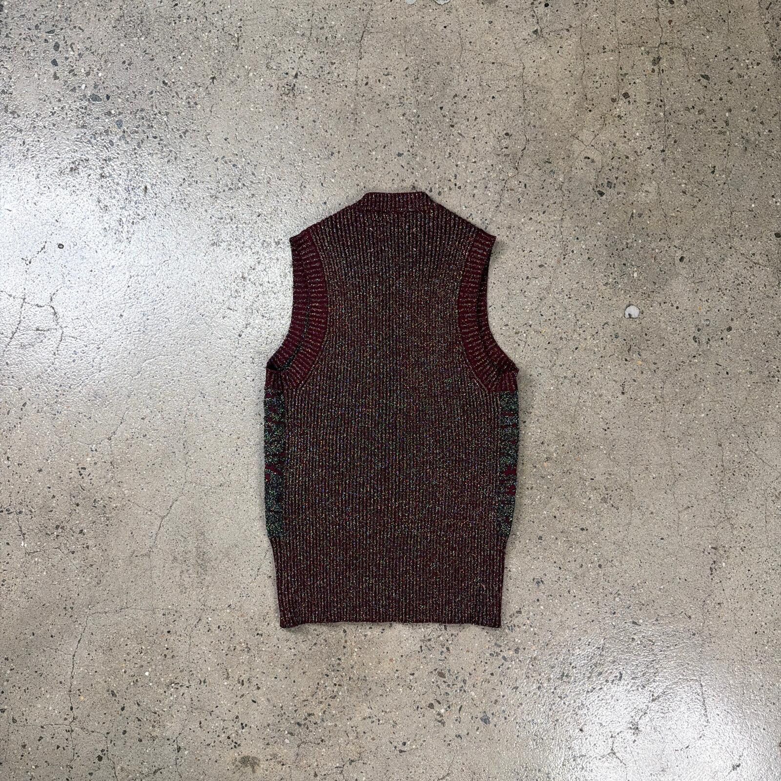 Maison Margiela Maison Margiela Metallic Knit Sweater Vest Size US S / EU 44-46 / 1 - 2 Thumbnail