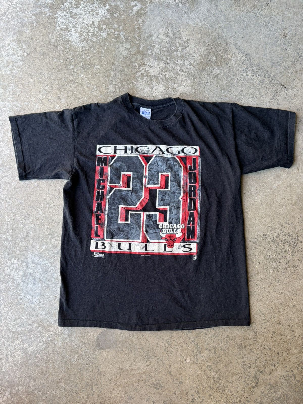 Salem Sportswear Vintage 1991 Salem Sportswear Michael Jordan Tee Size US XL / EU 56 / 4 - 1 Thumbnail