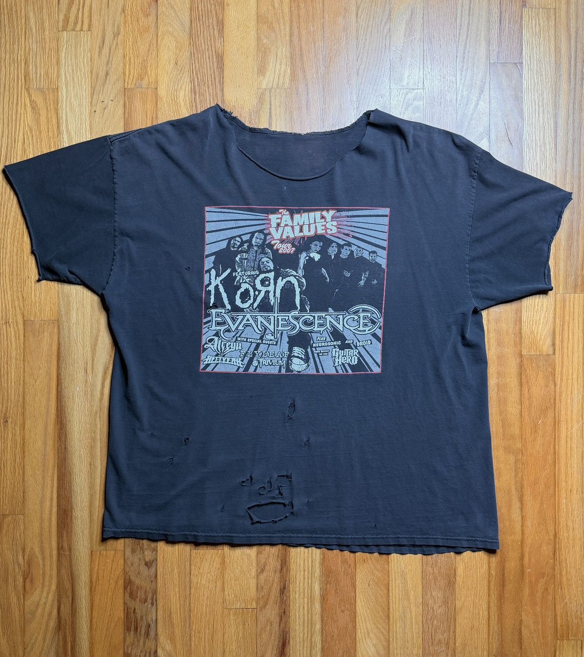 Vintage Vintage 2000s Korn Family Values Tour 2007 Tee Size US XL / EU 56 / 4 - 1 Thumbnail