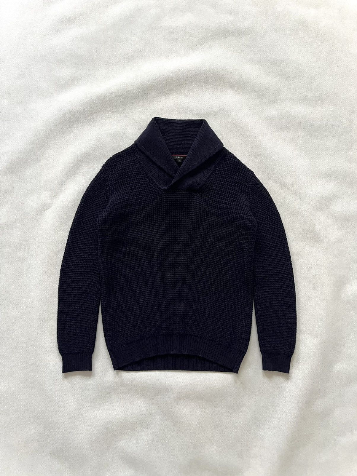 Fine rib knit wool turtleneck in black | GUCCI® US