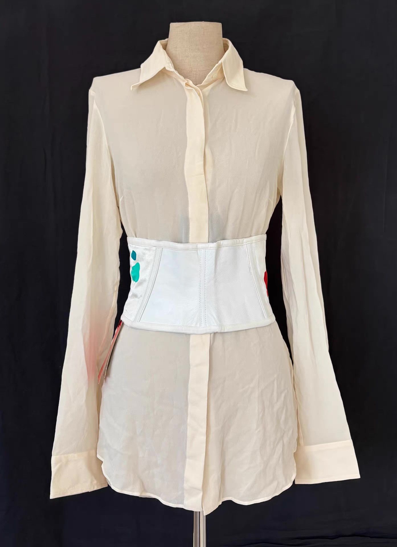 Versace Gianni Versace Genuine Leather Panel Waist Cincher。Ｑ21 Size M / US 6-8 / IT 42-44 - 1 Thumbnail