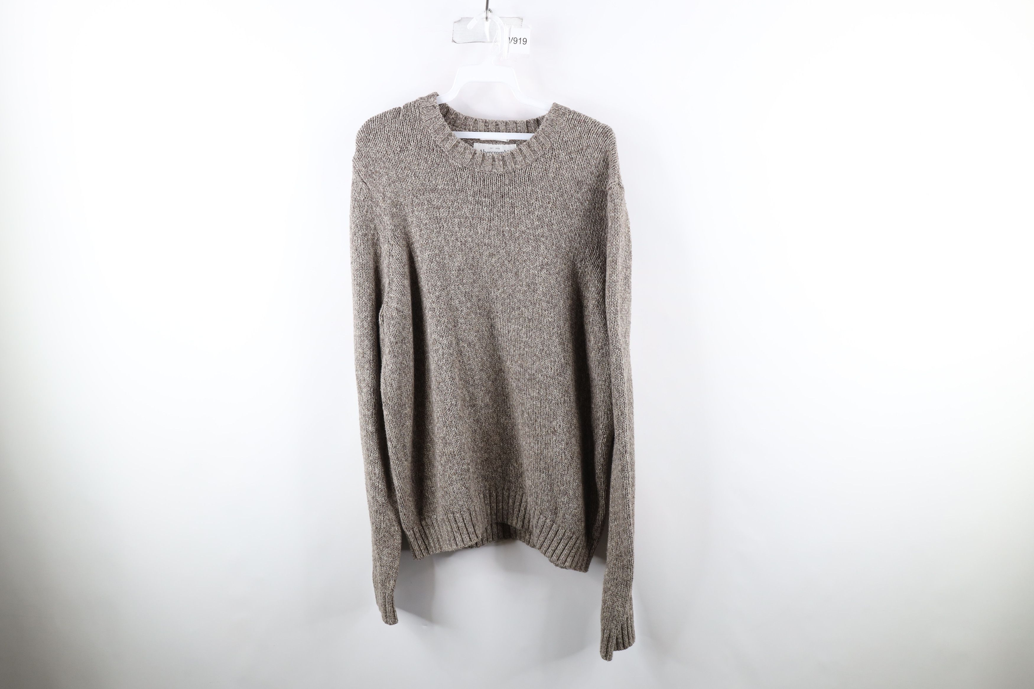 Abercrombie & Fitch × Vintage Vintage Abercrombie & Fitch Knit Crewneck Sweater Beige Size US XL / EU 56 / 4 - 1 Thumbnail