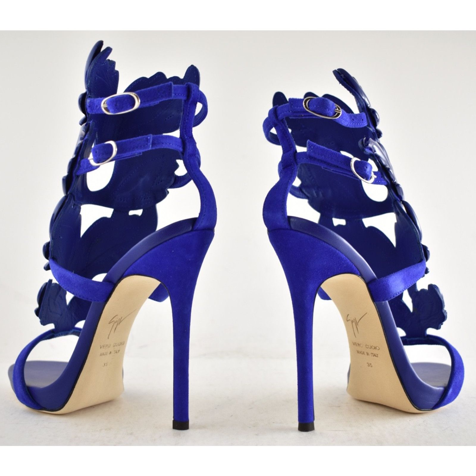 Giuseppe Zanotti Giuseppe Zanotti Cruel Summer Blue Wing Strap Sandal 35 Size US 5 / IT 35 - 13 Thumbnail